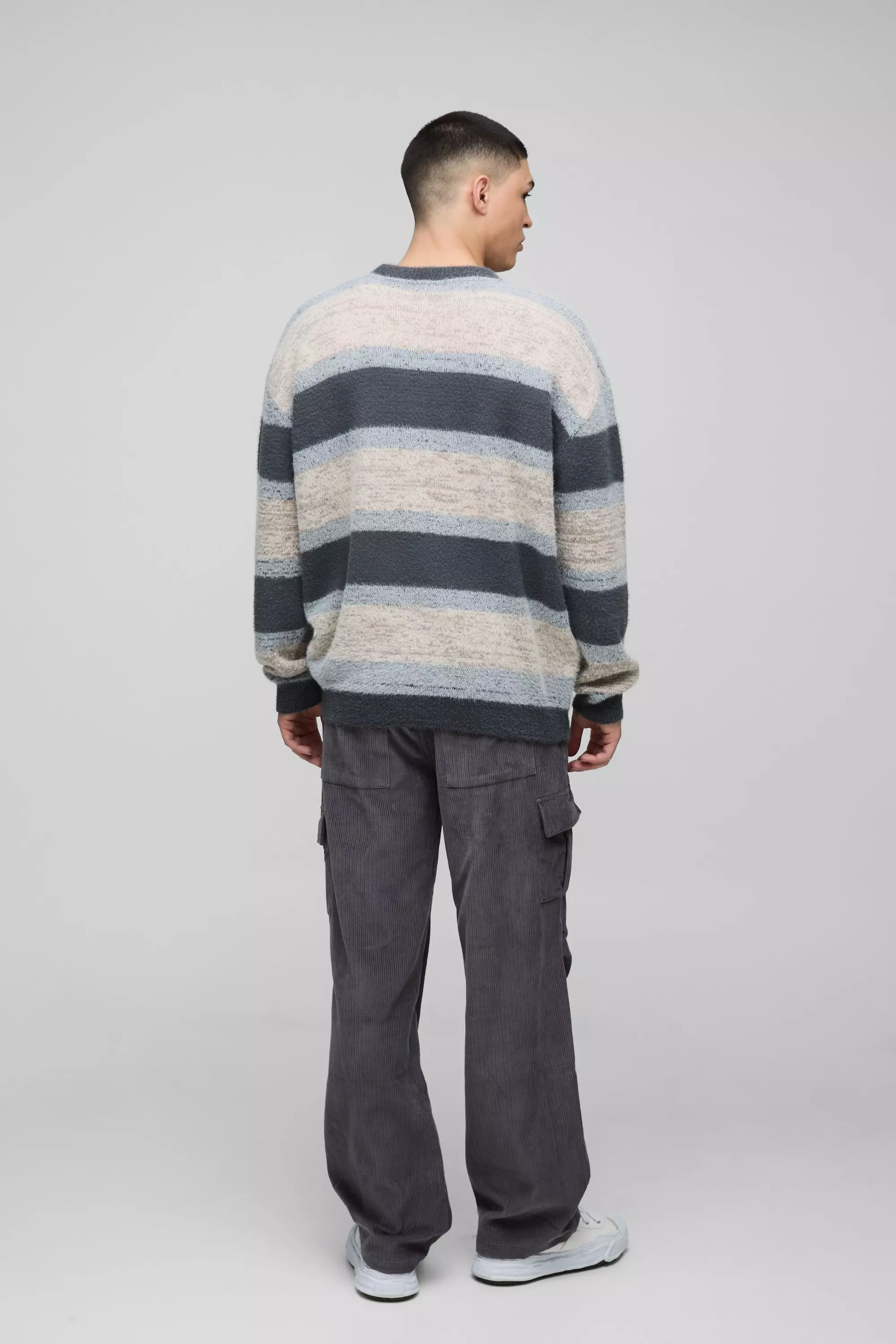 Oversize Pullover mit Streifen, Stone alternatives Bild