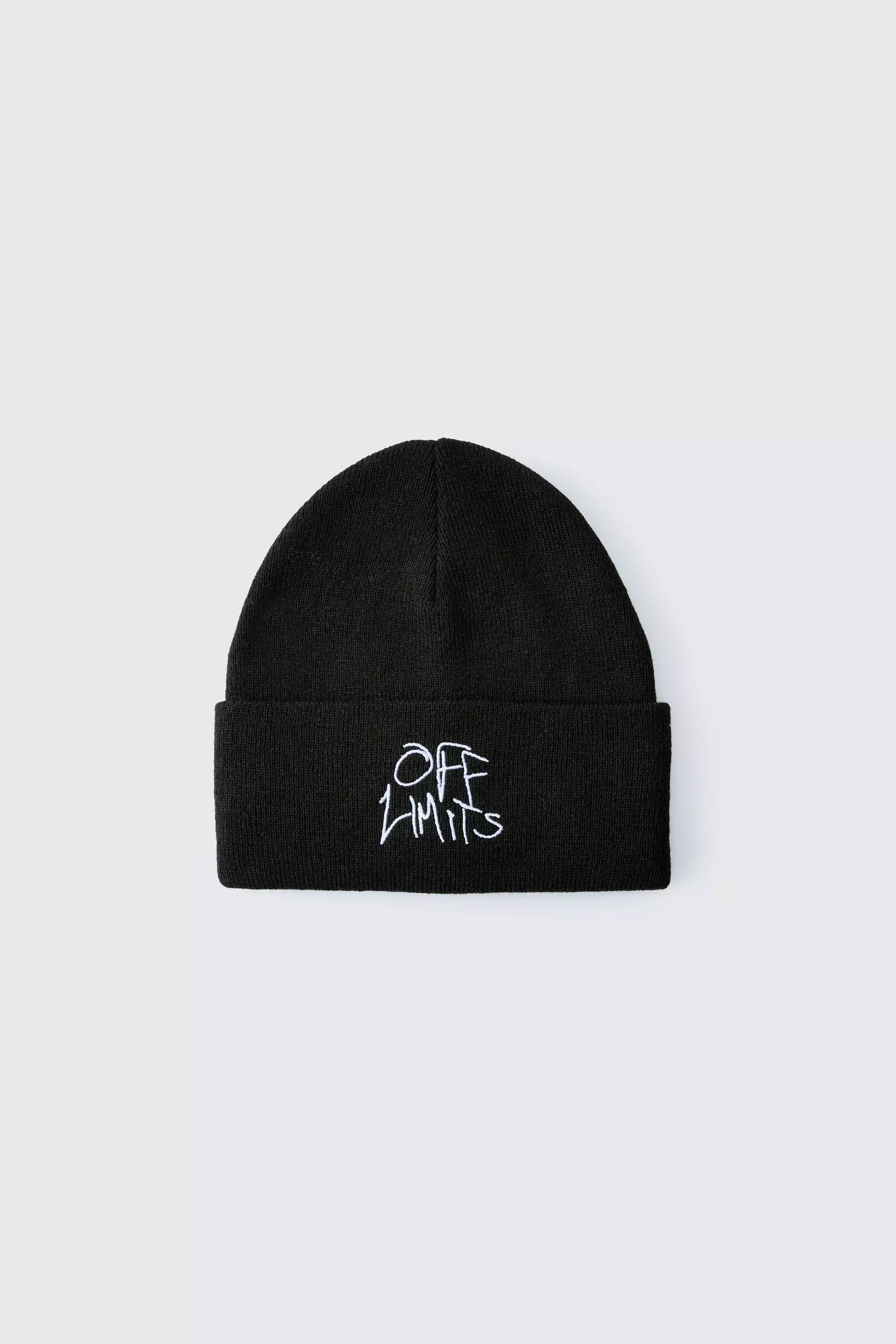 Black Off Limits Script Beanie  alternative image