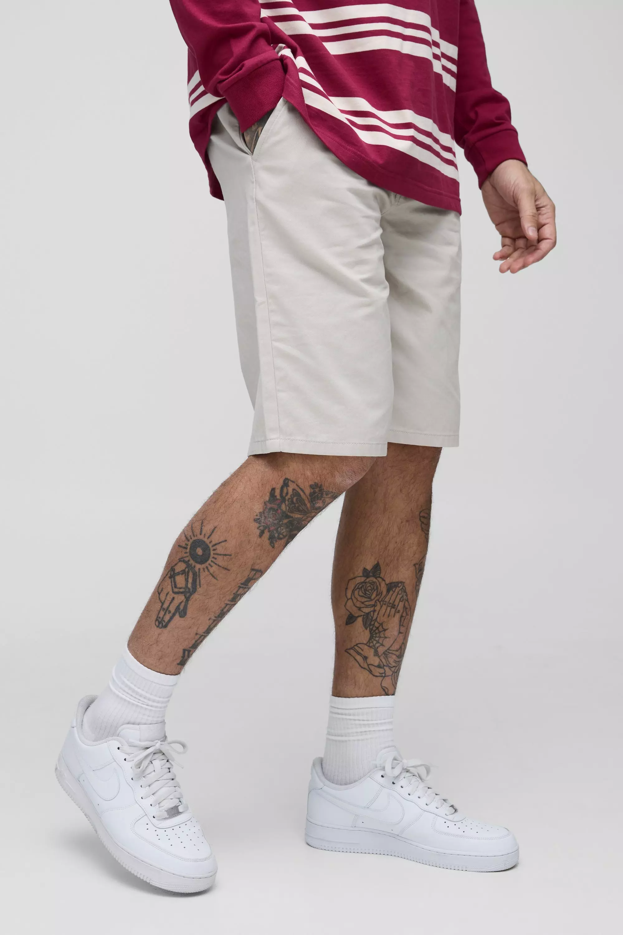 Tall Relaxed Fit Chino Shorts light stone