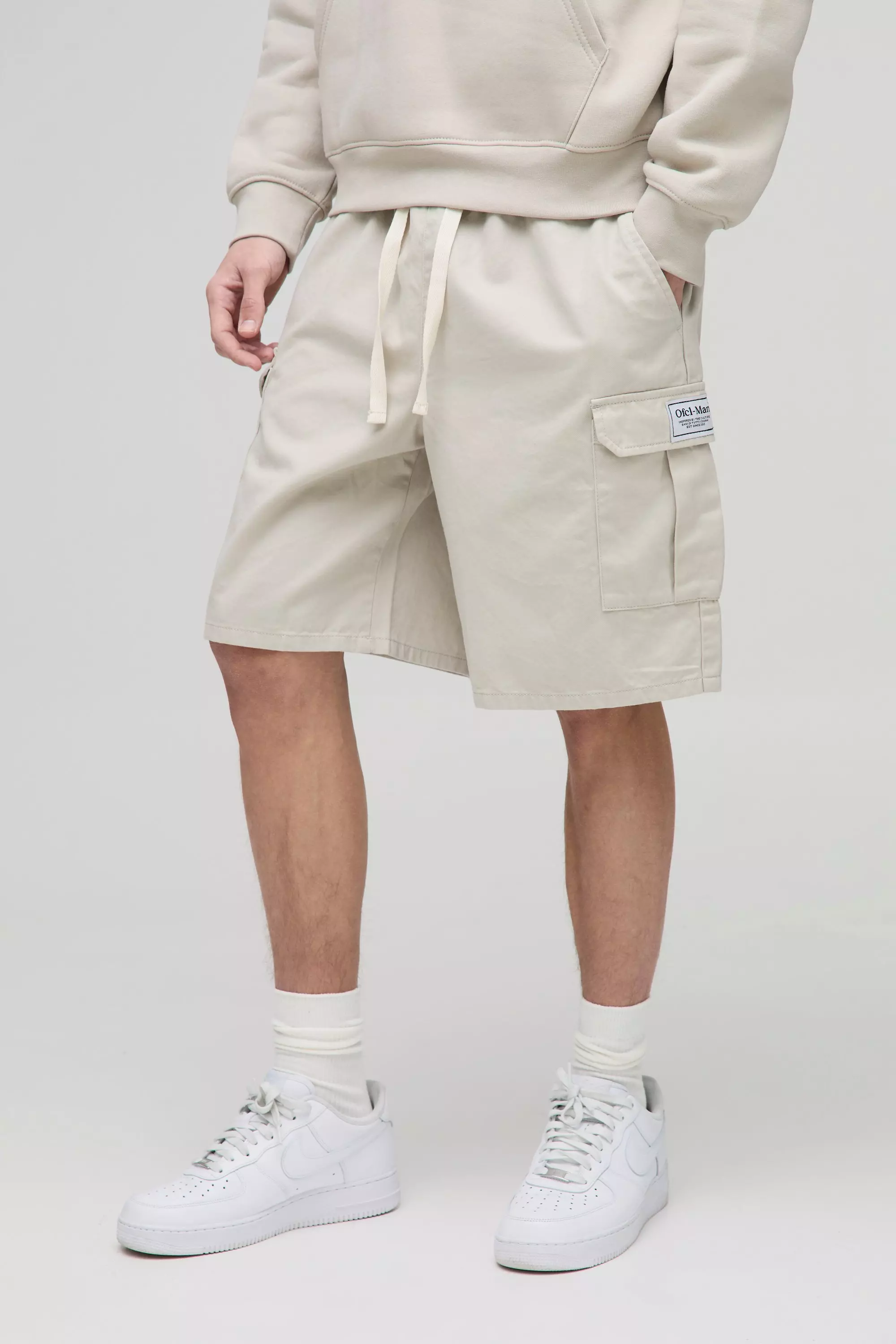 Tall - Short cargo large, Light stone autre image