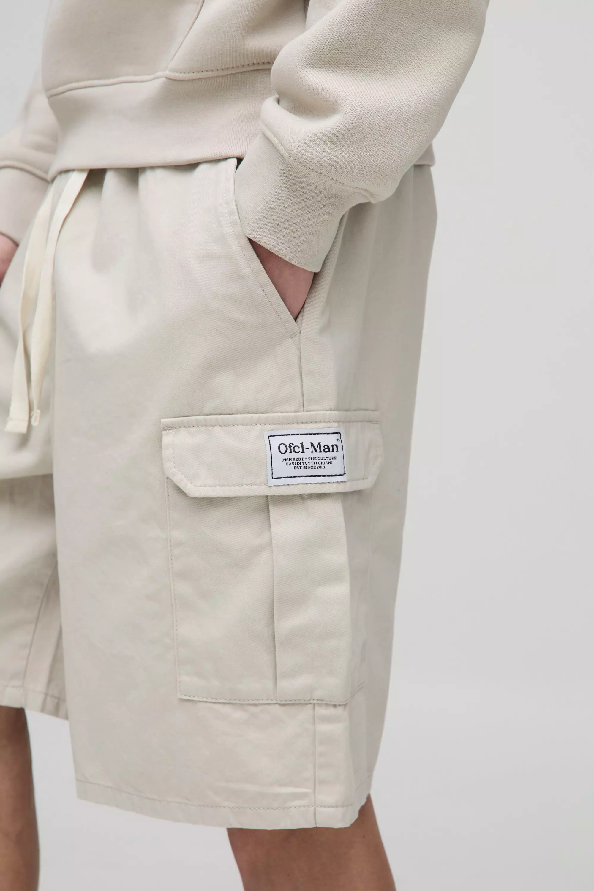 Tall - Short cargo large, Light stone autre image