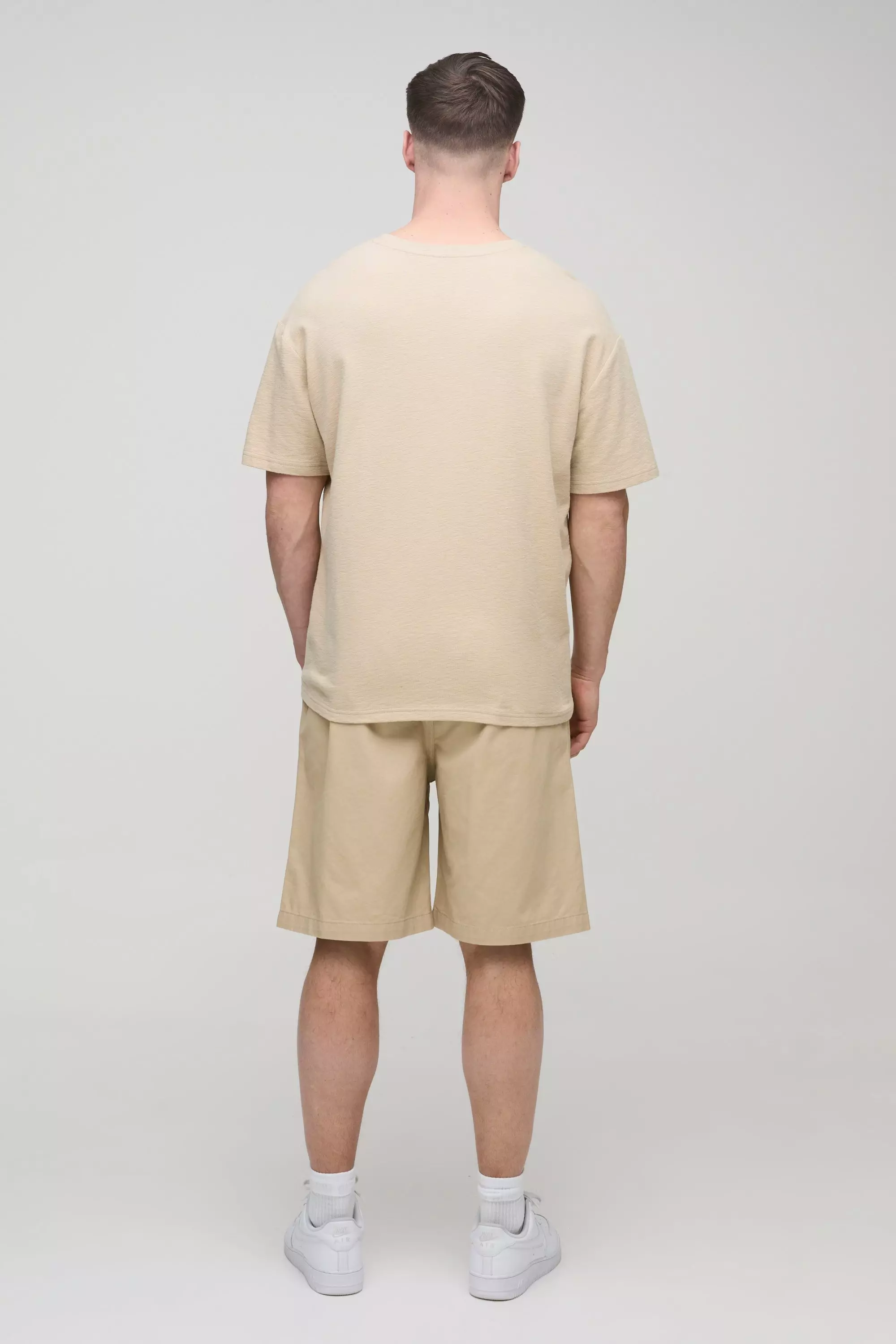 Tall - Short baggy à taille élastiquée, Stone autre image