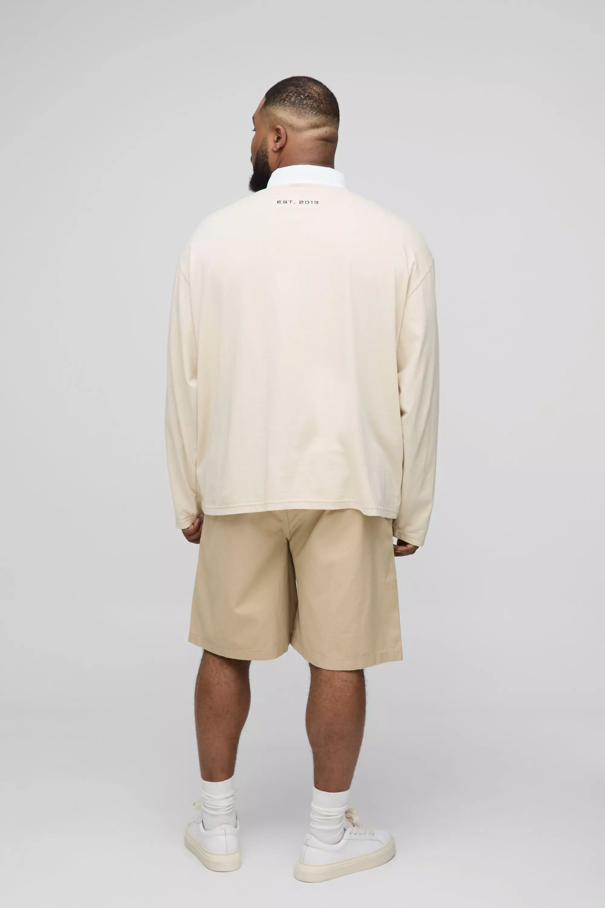 Stone Plus Baggy Shorts Met Elastische Taille alternatieve afbeelding