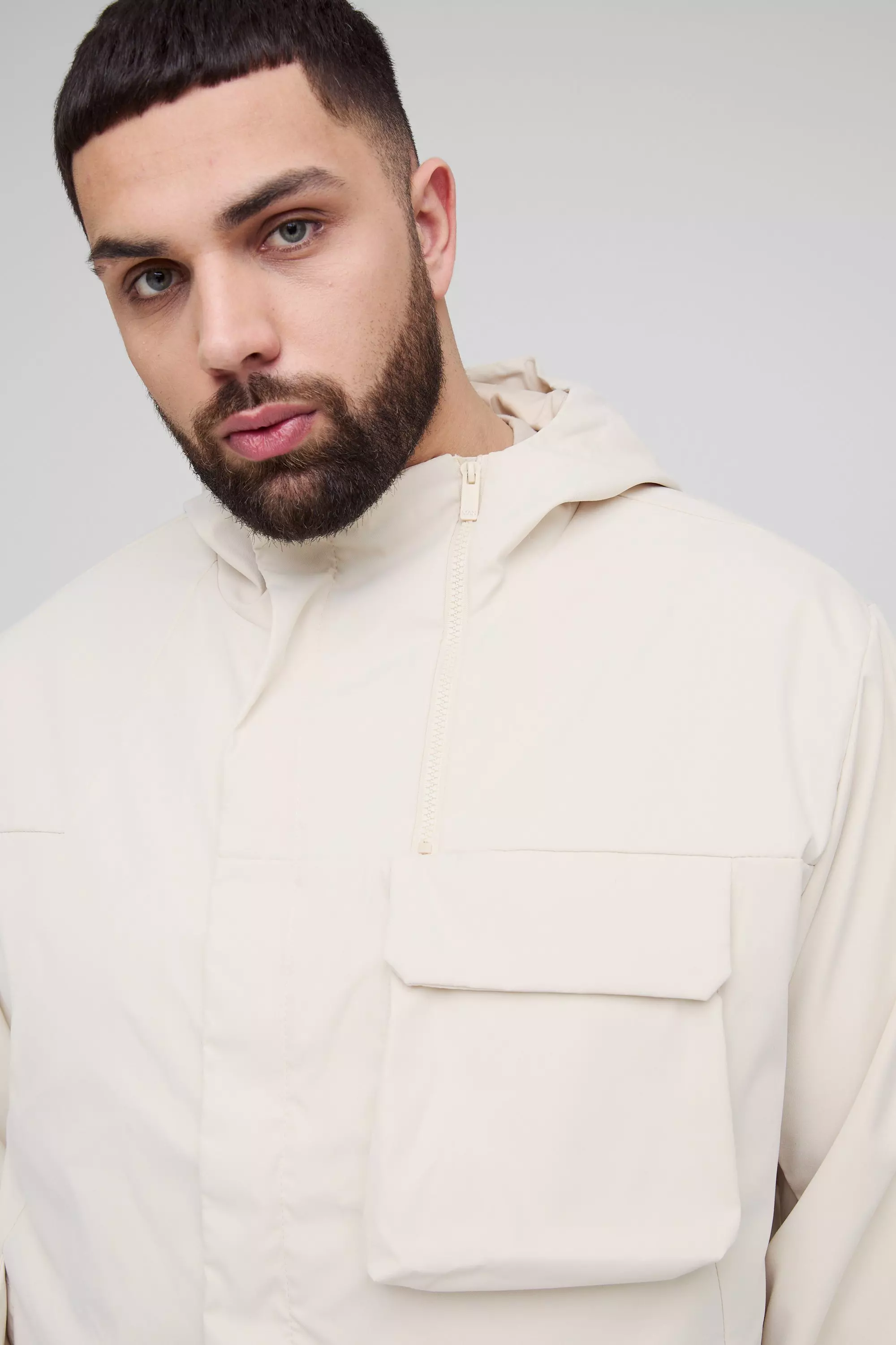 Grande taille - Parka légère à capuche, Stone autre image