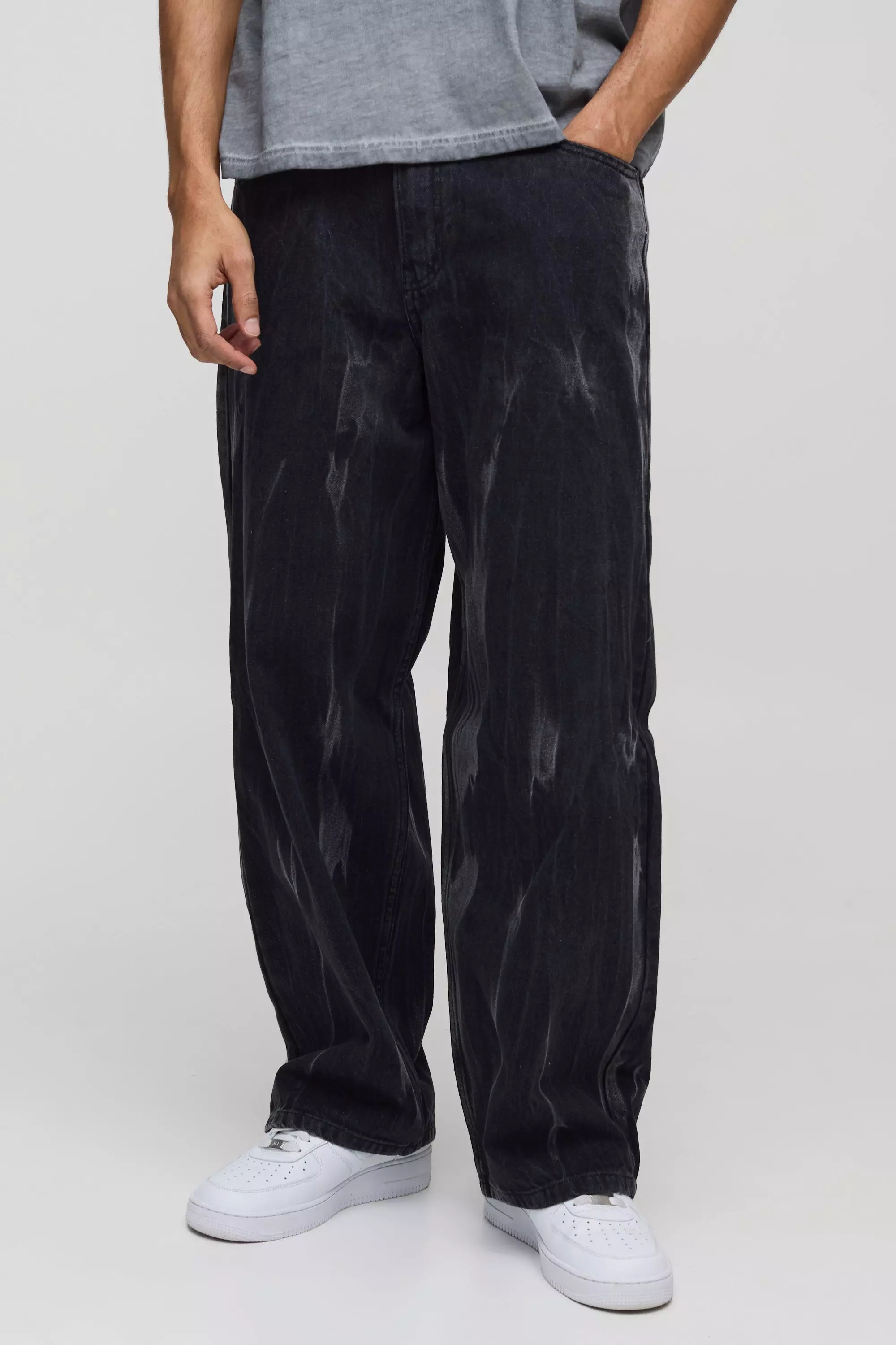 Super Baggy Extreme Black Washed Jeans alternative image
