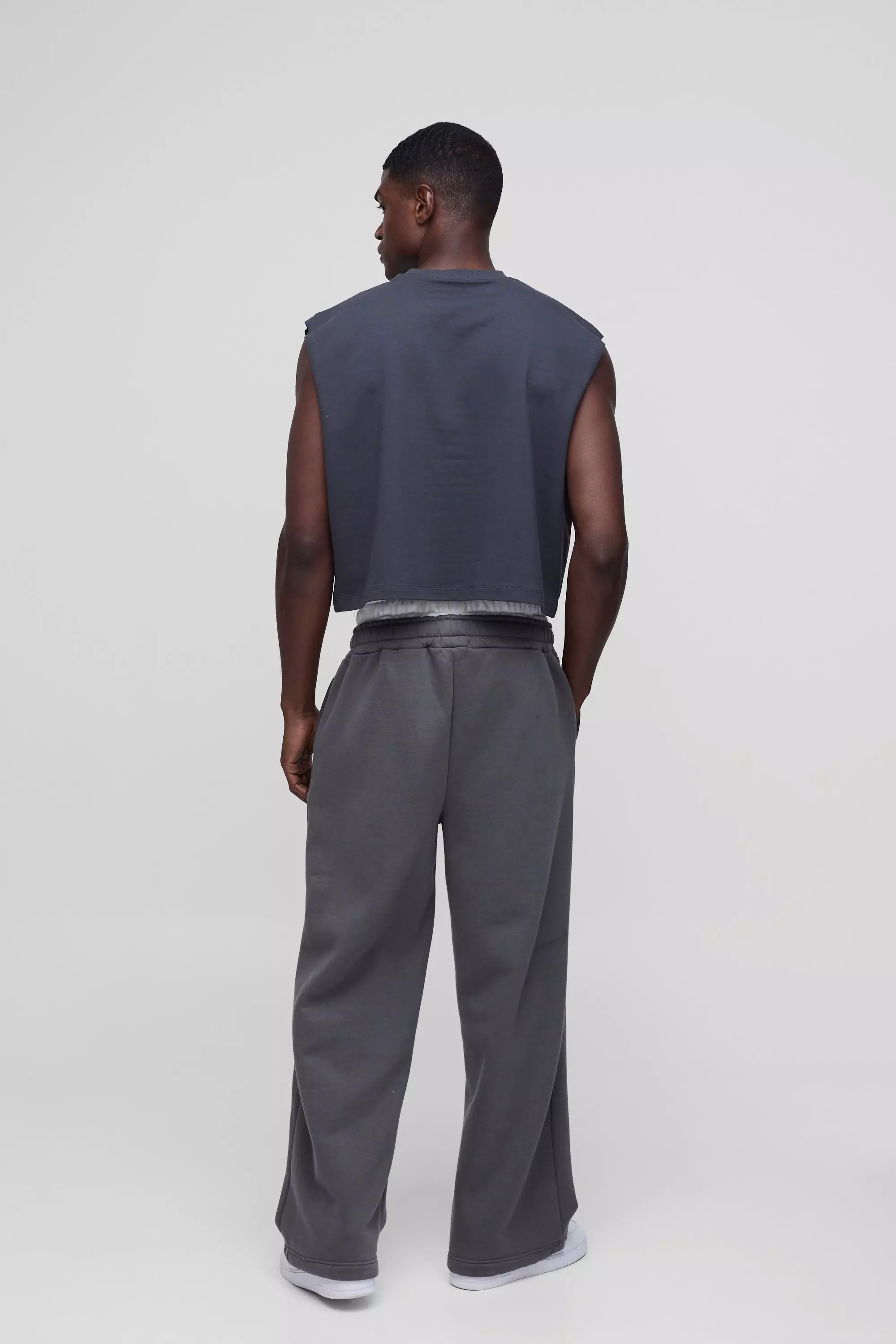 Kastiges Oversize Tanktop, Charcoal alternatives Bild