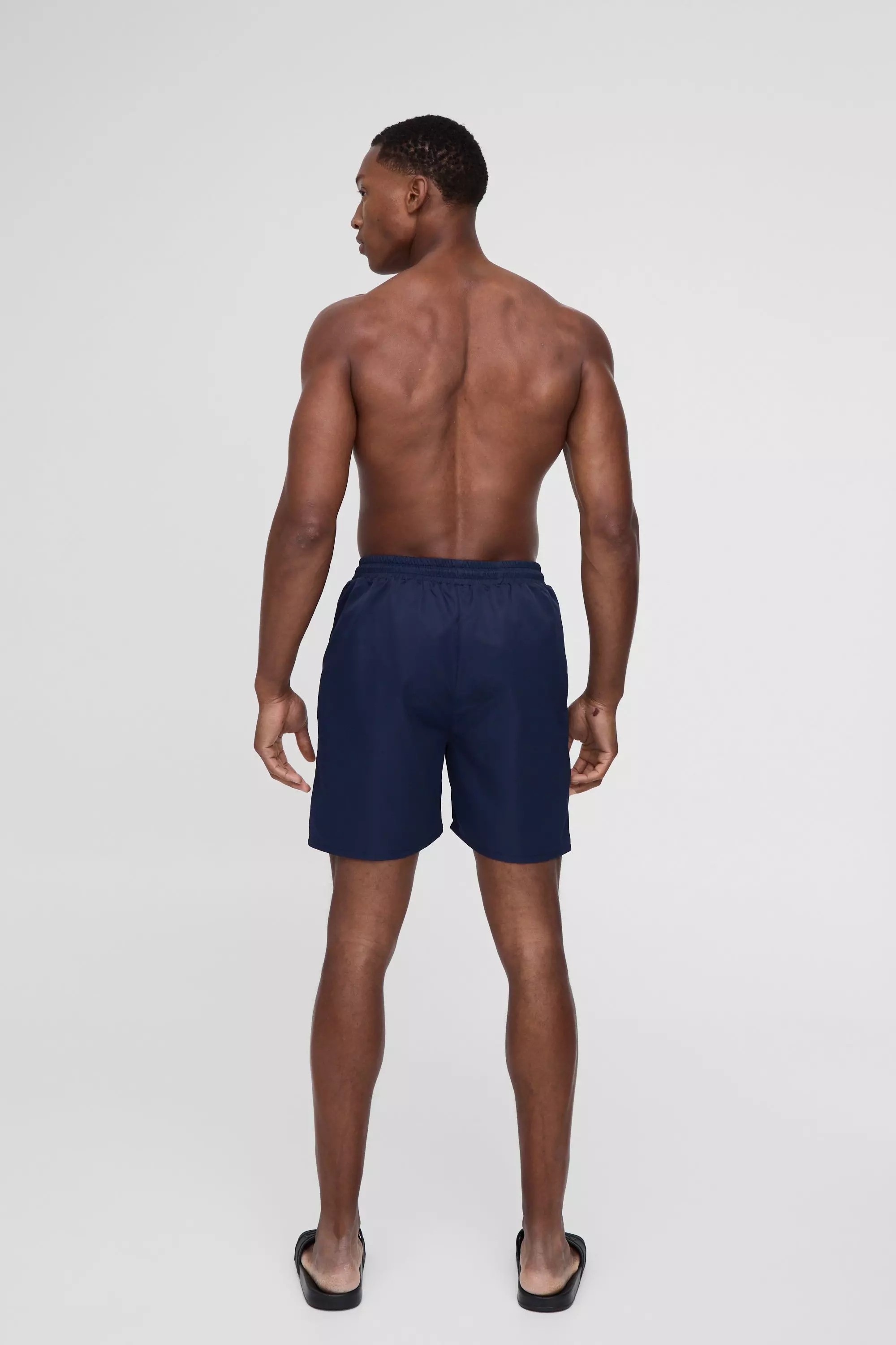 Mid Length Swim Trunks in Navy alternative image
