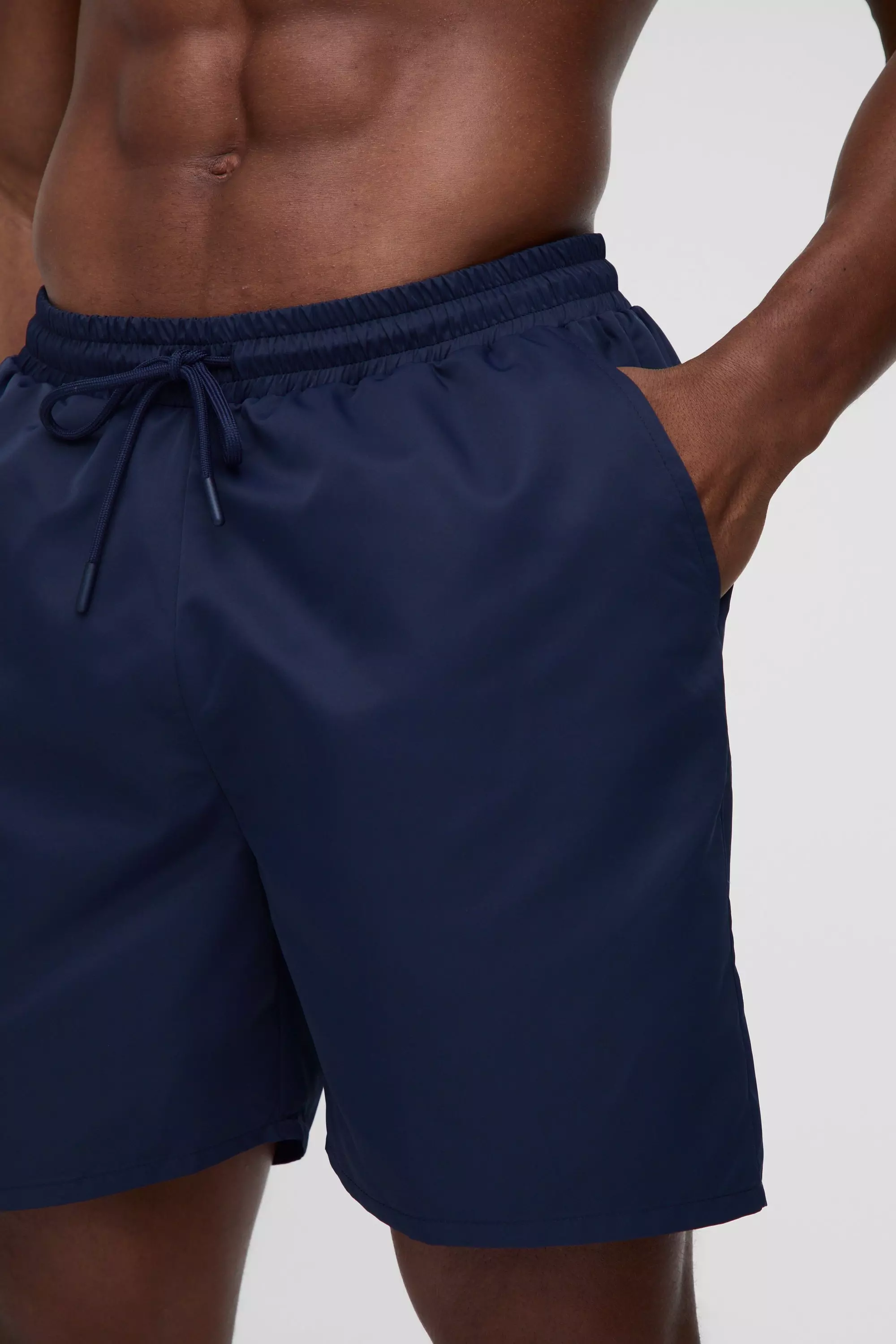 Mid Length Swim Trunks in Navy alternative image