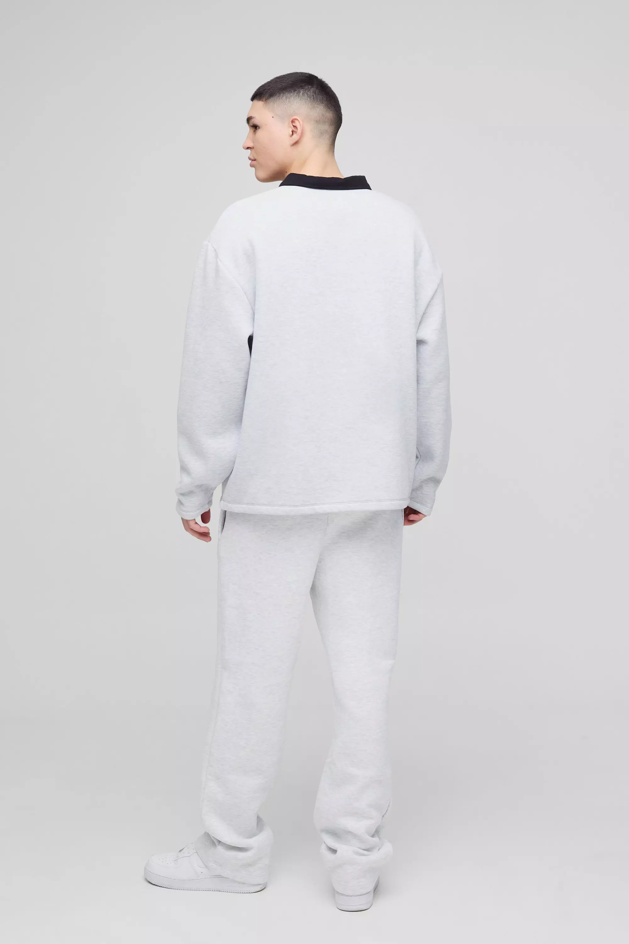 Polo Da Rugby Oversize Limited Edition Con Grafica, Grey immagine alternativa