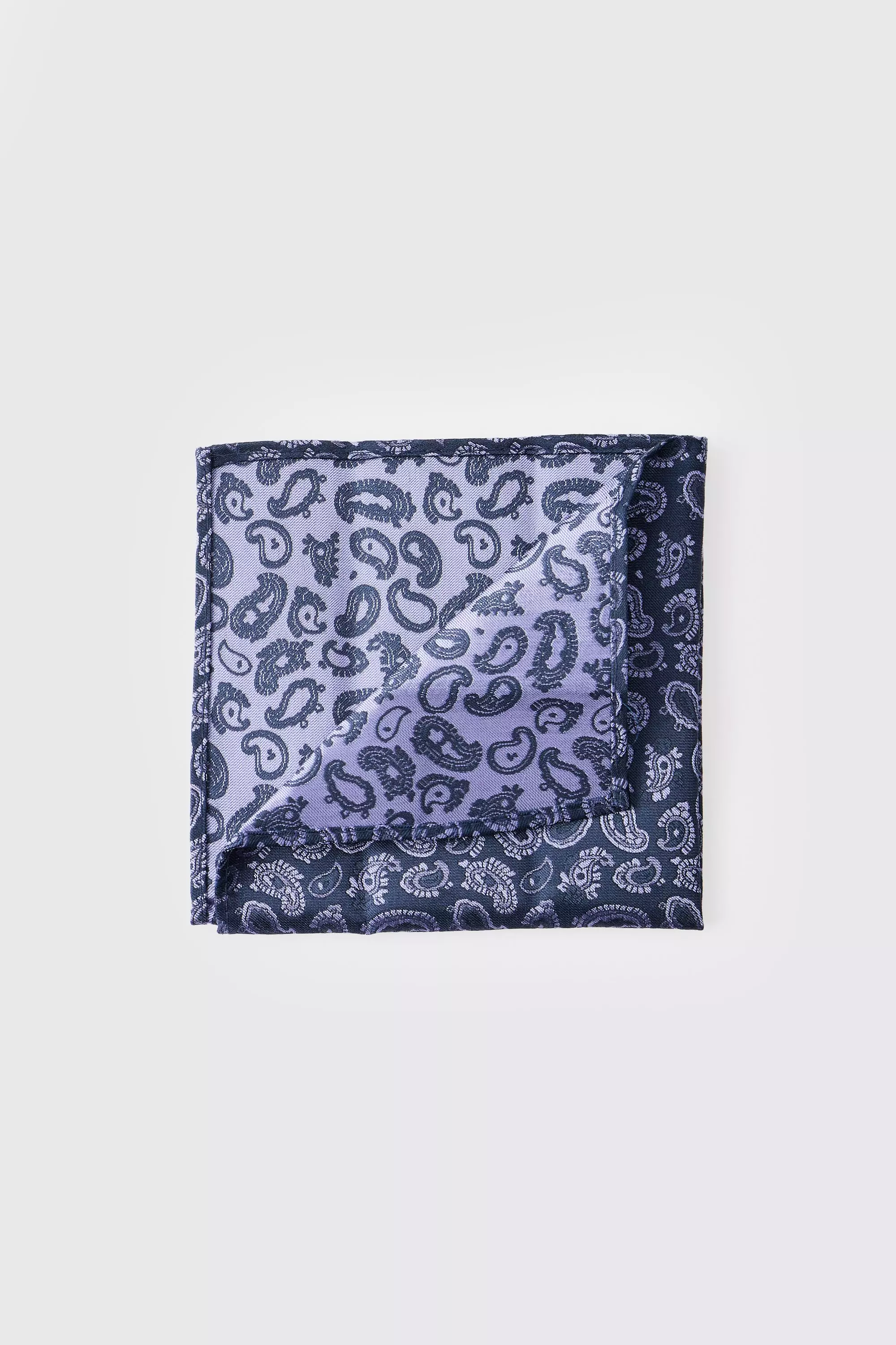 Blue Paisley Satin Tie & Pocket Square alternative image