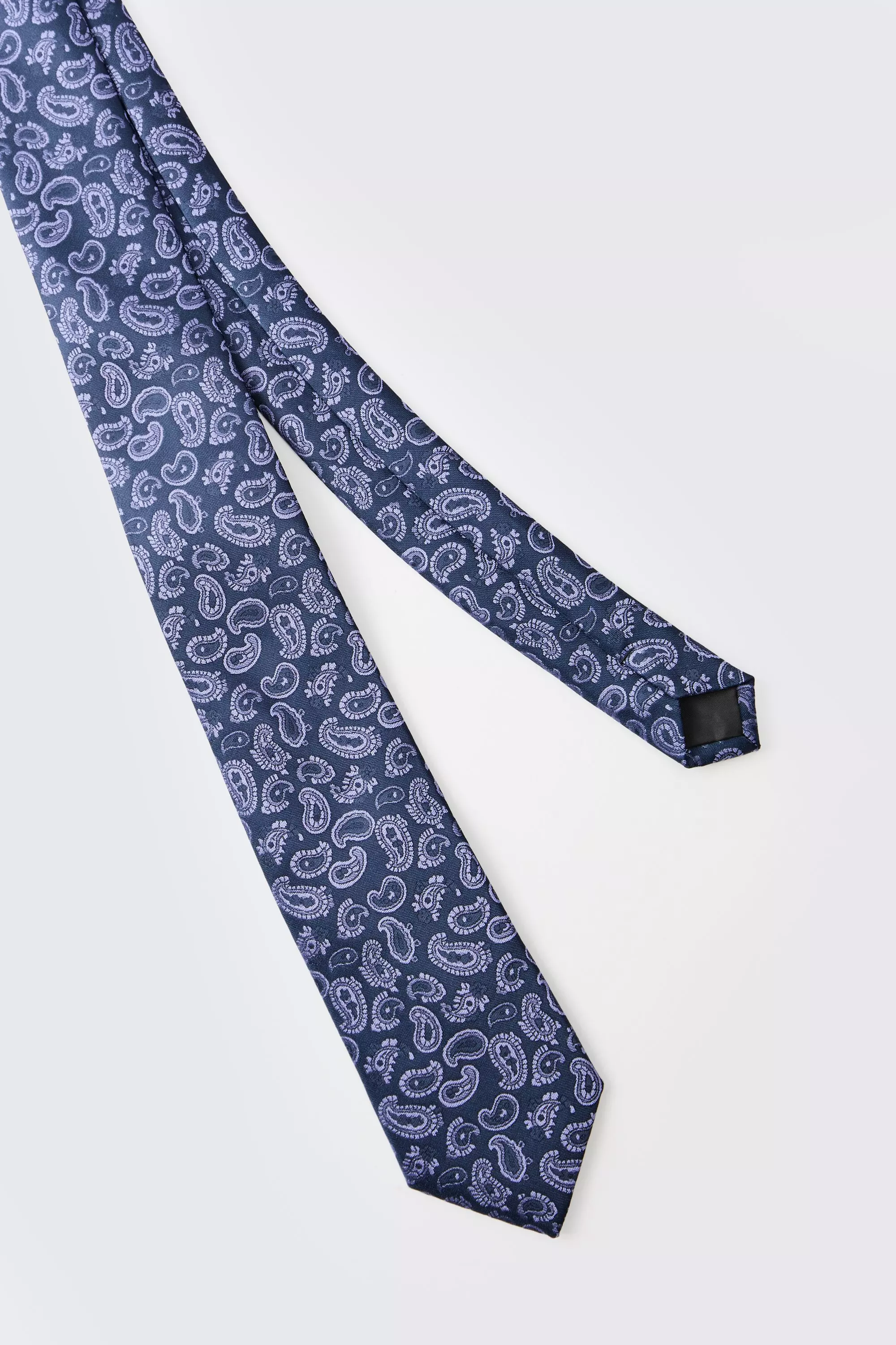 Blue Paisley Satin Tie & Pocket Square alternative image