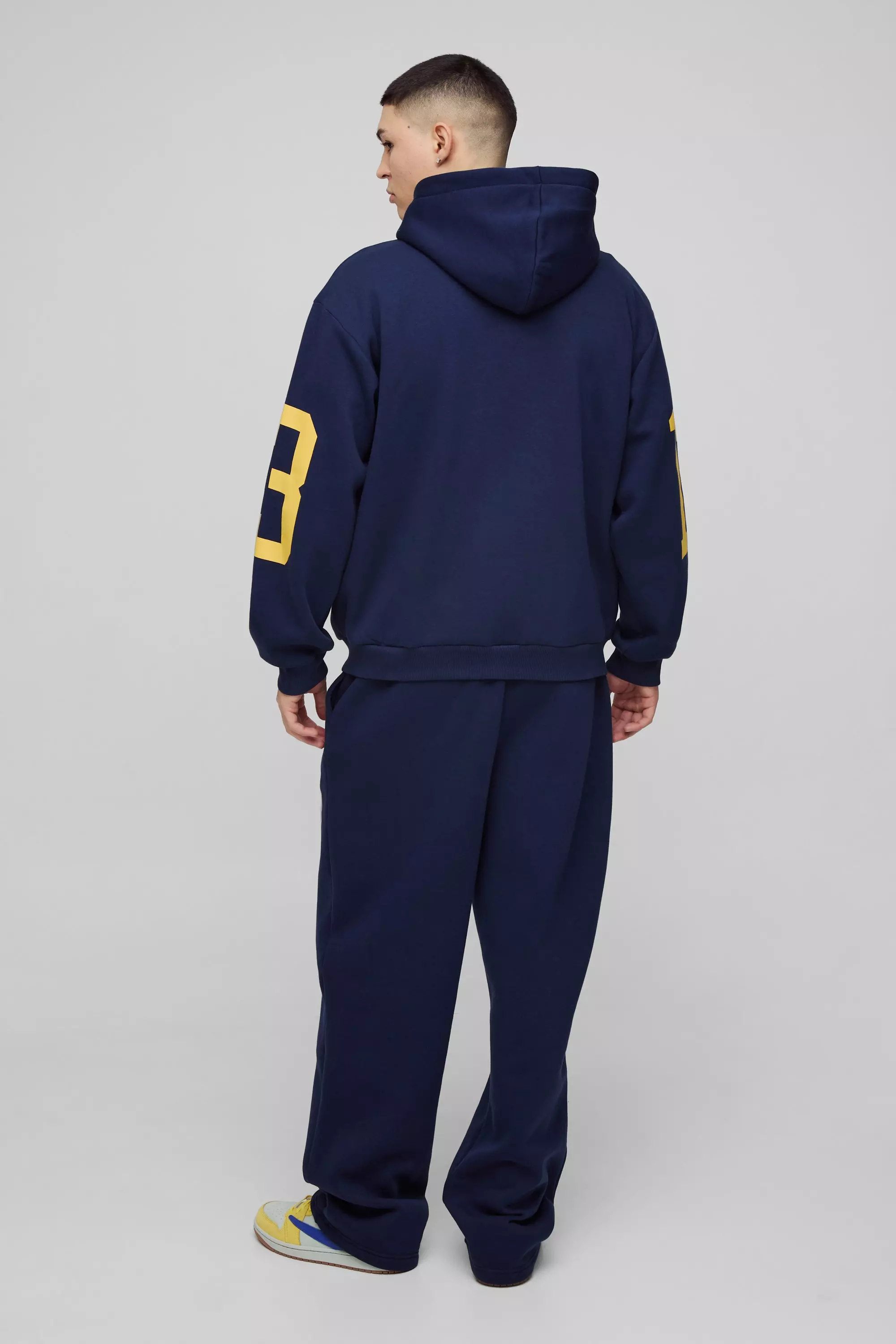 Navy Oversized Homme 13 Zip Through Tracksuit alternative image