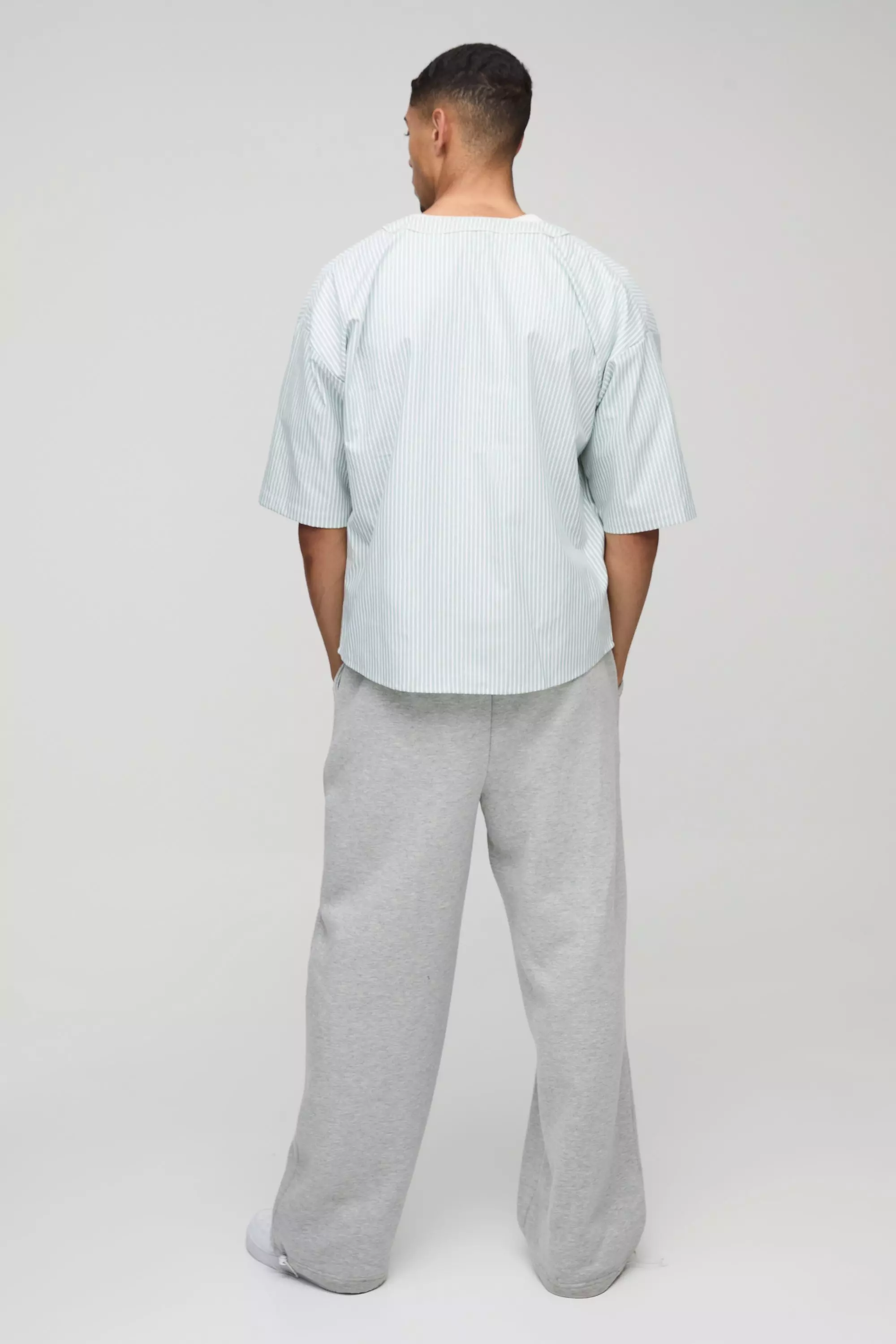 Khaki Oversized Applique Baseball Shirt alternative image