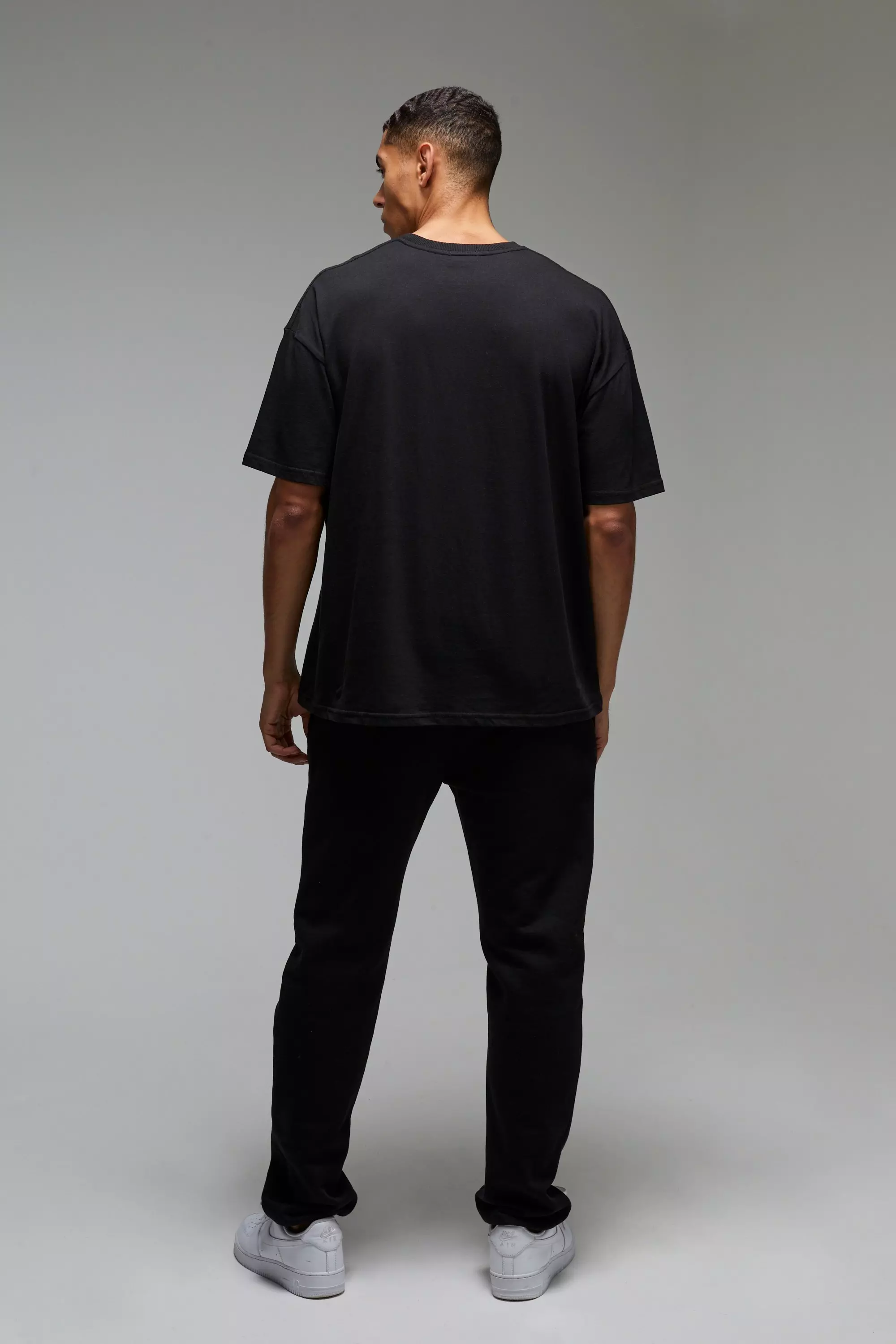 Black Man Active Merry Liftmas Oversized T-shirt alternative image