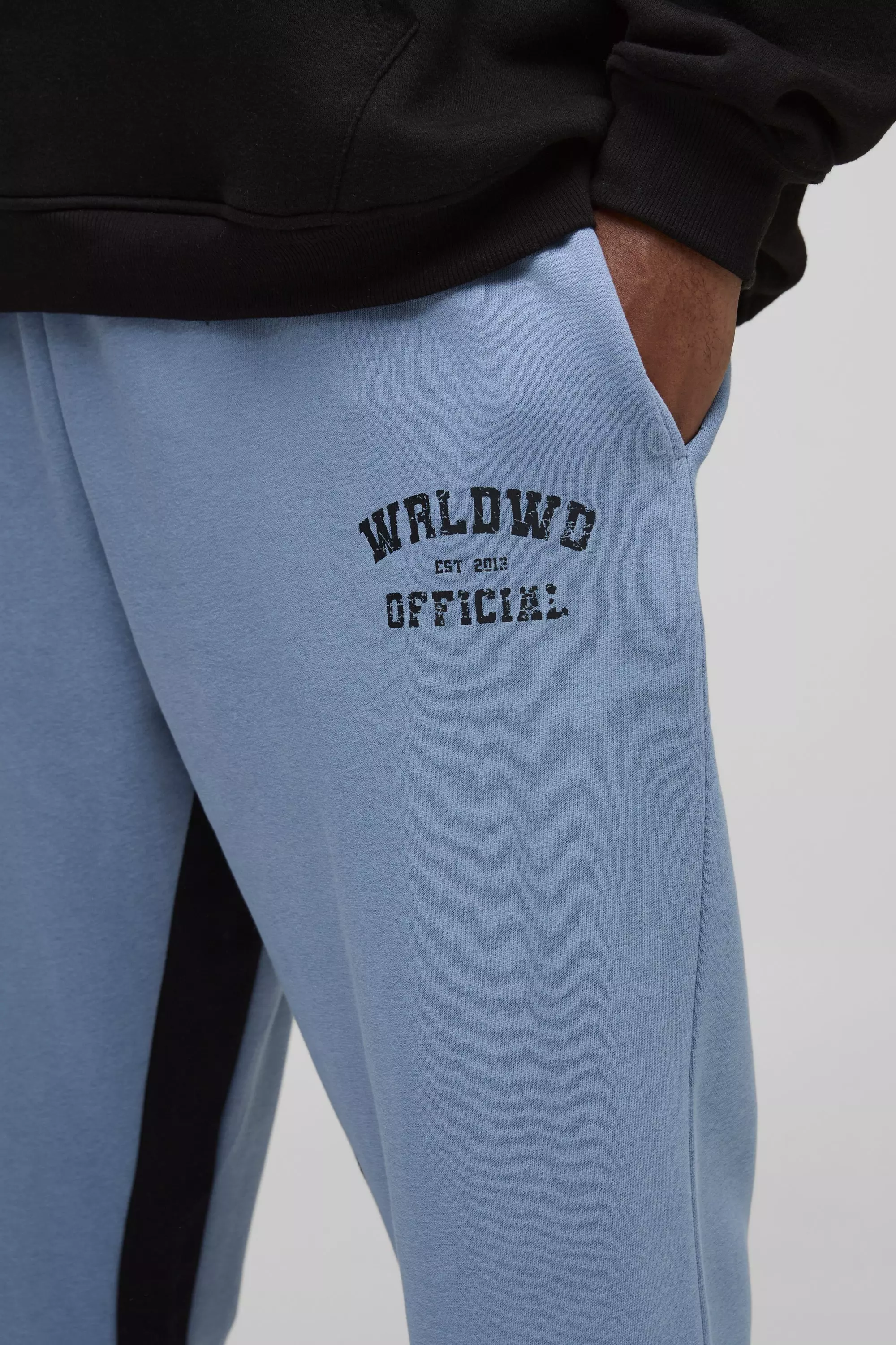 Light blue Plus Slim Official Gusset Joggers alternative image