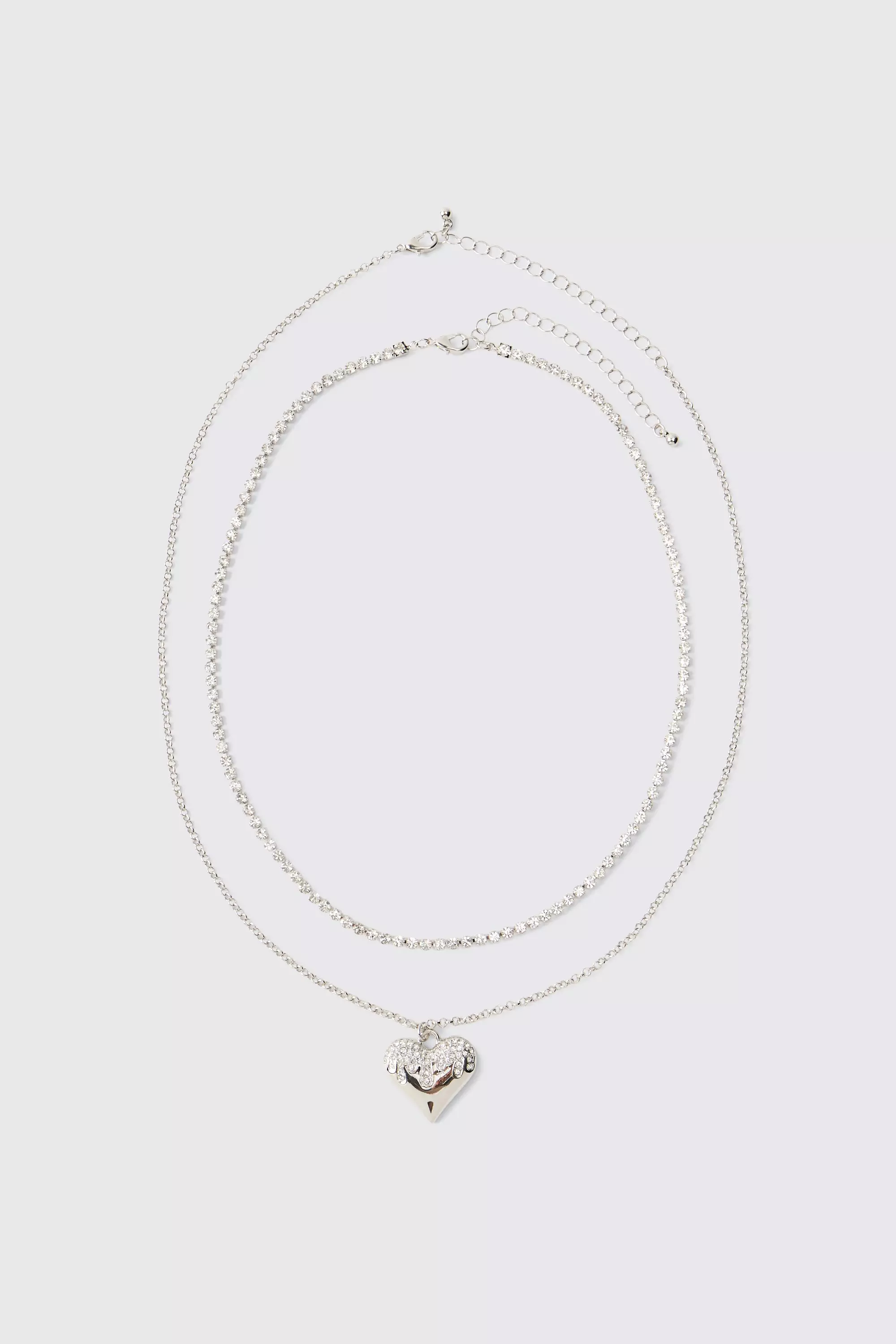 Silver Zilveren Hartjes Ketting Met Hanger alternatieve afbeelding