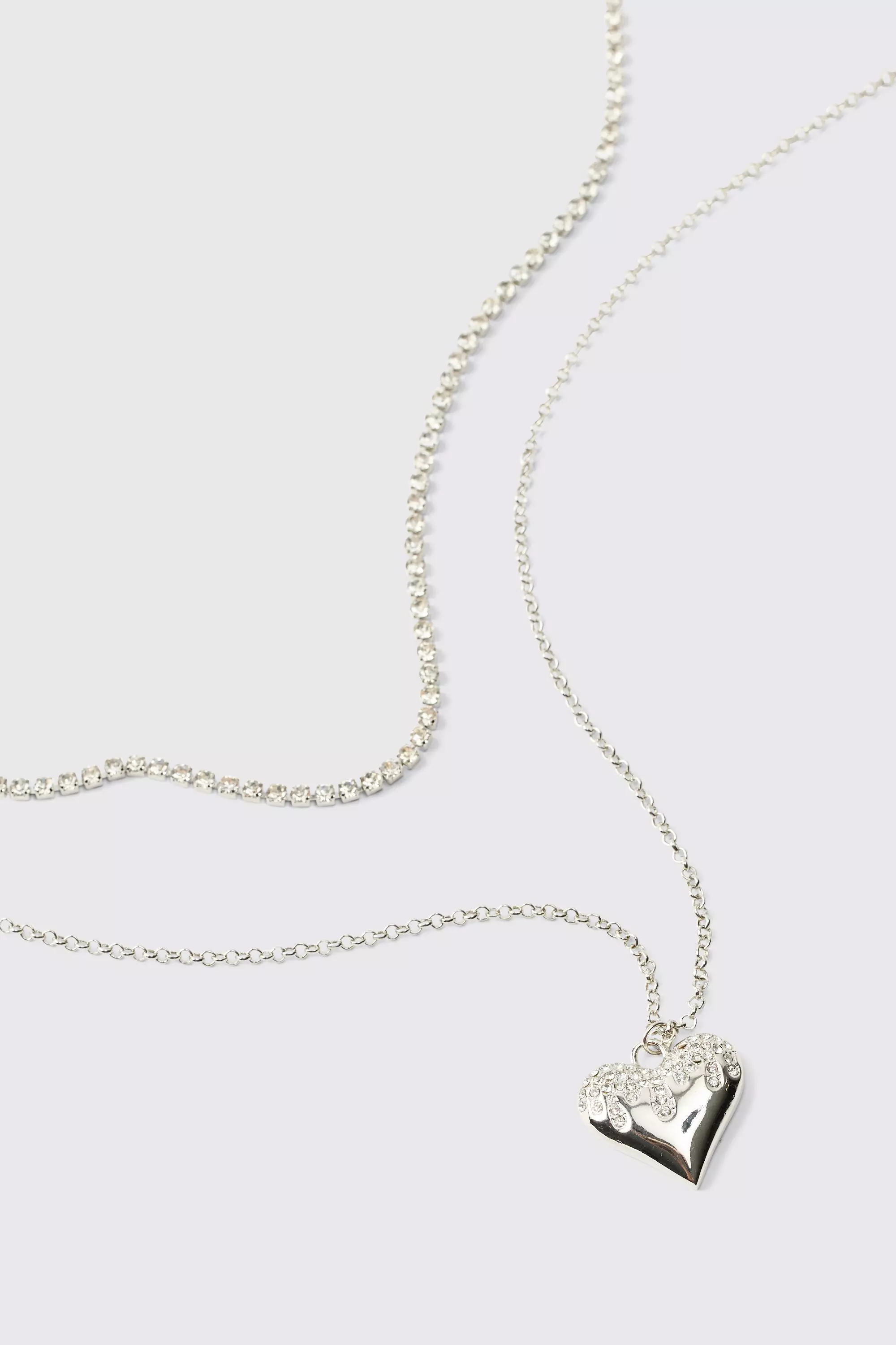 Silver Zilveren Hartjes Ketting Met Hanger alternatieve afbeelding