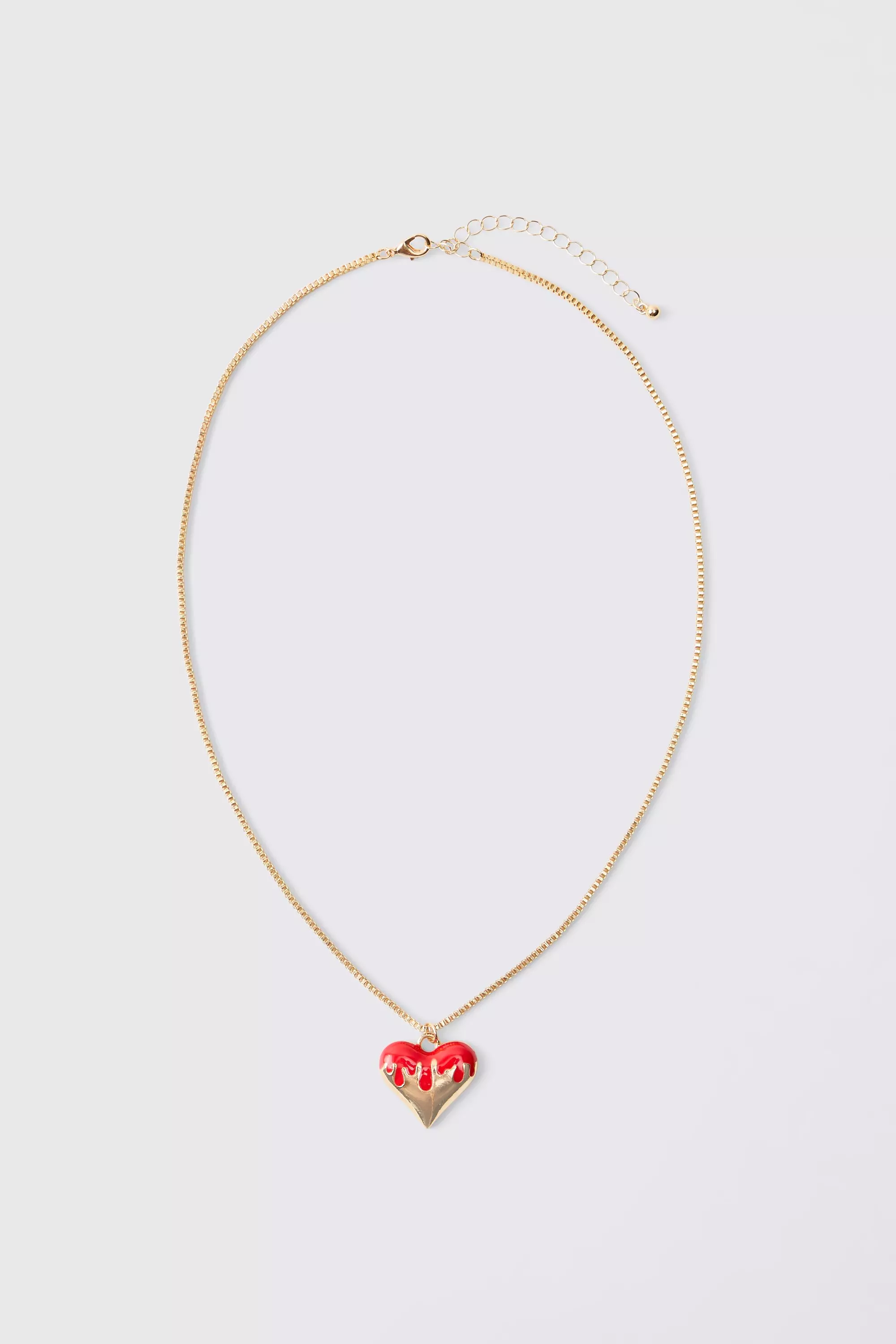 Goldene Kette mit Herz-Anhänger, Gold alternatives Bild