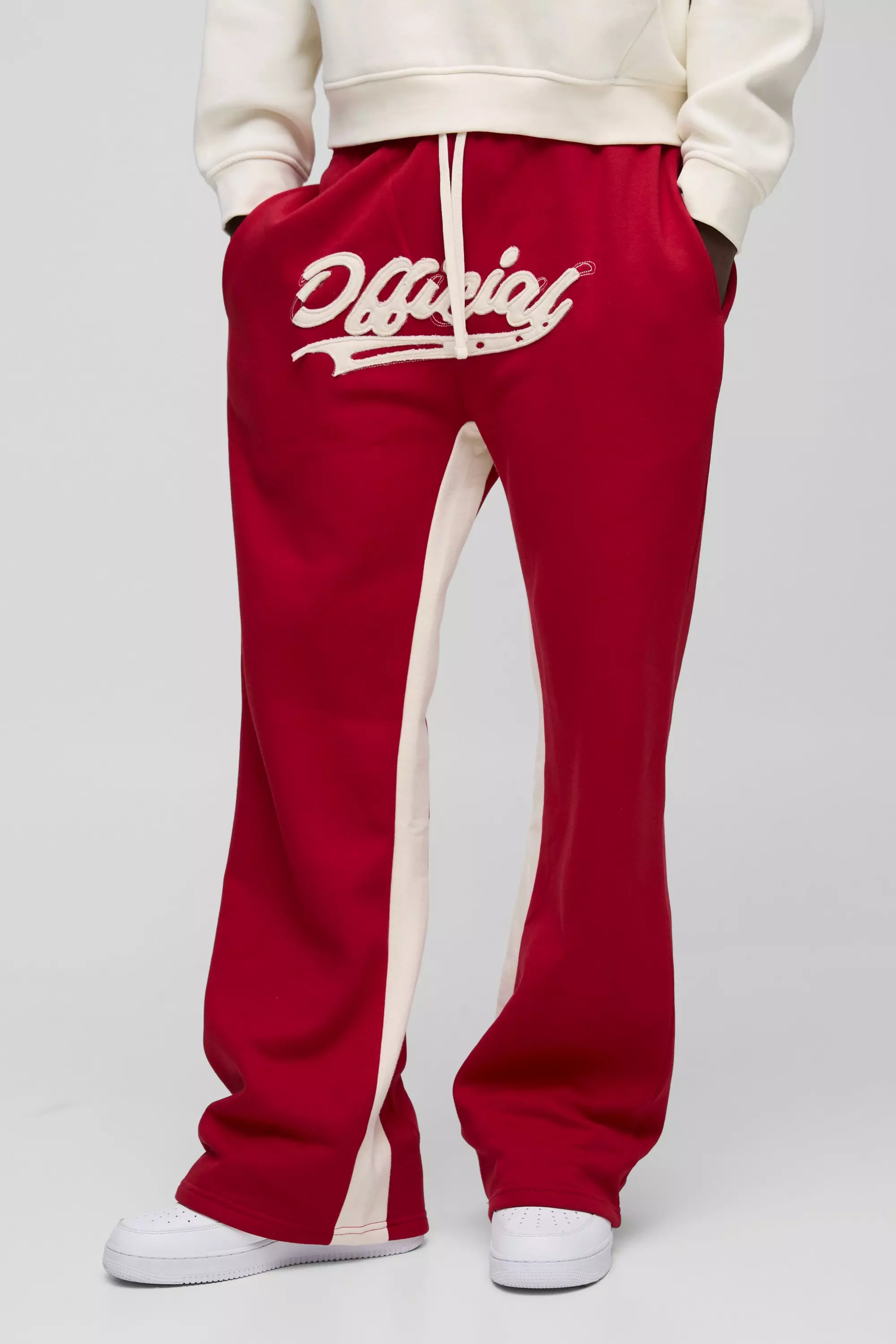 Jogging large à écusson - Official, Red autre image