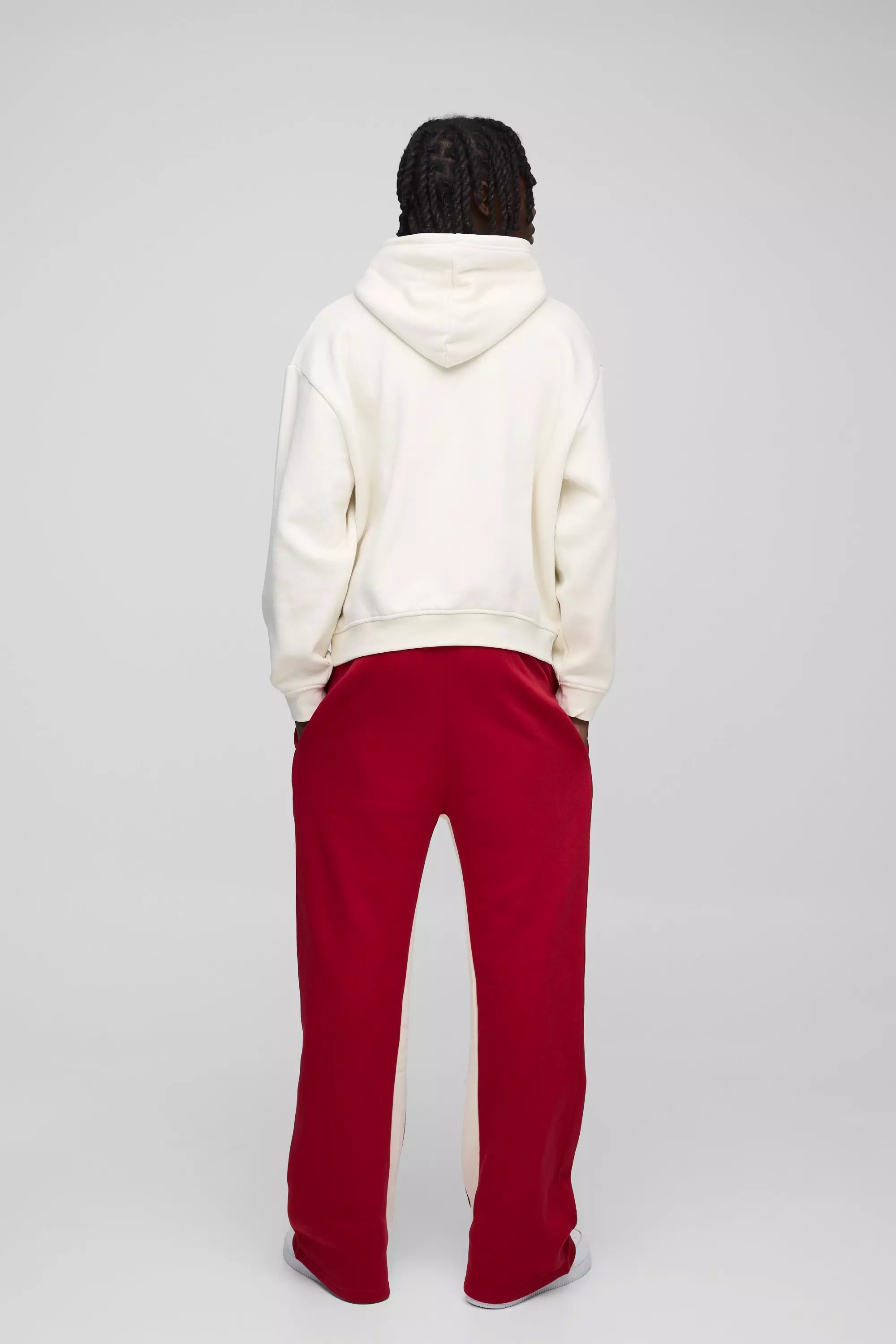 Red Relaxed Flare Official Applique Gusset Joggers alternative image