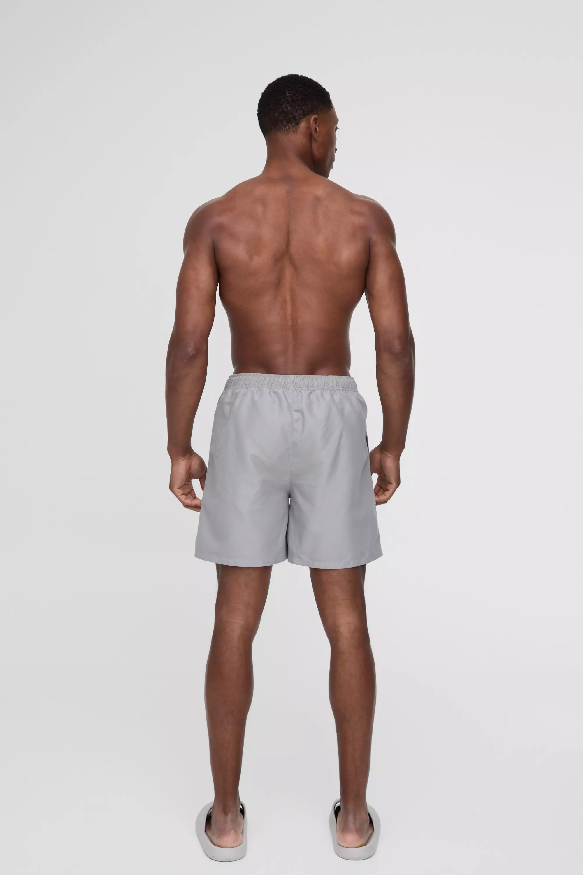 Mid Length Swim Short in Grey alternative image
