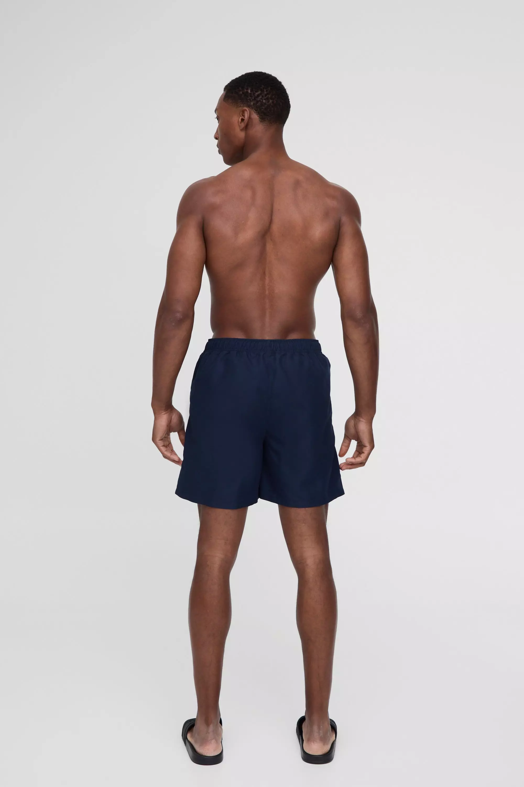 Mittellange Badehose in Dunkelblau, Navy alternatives Bild