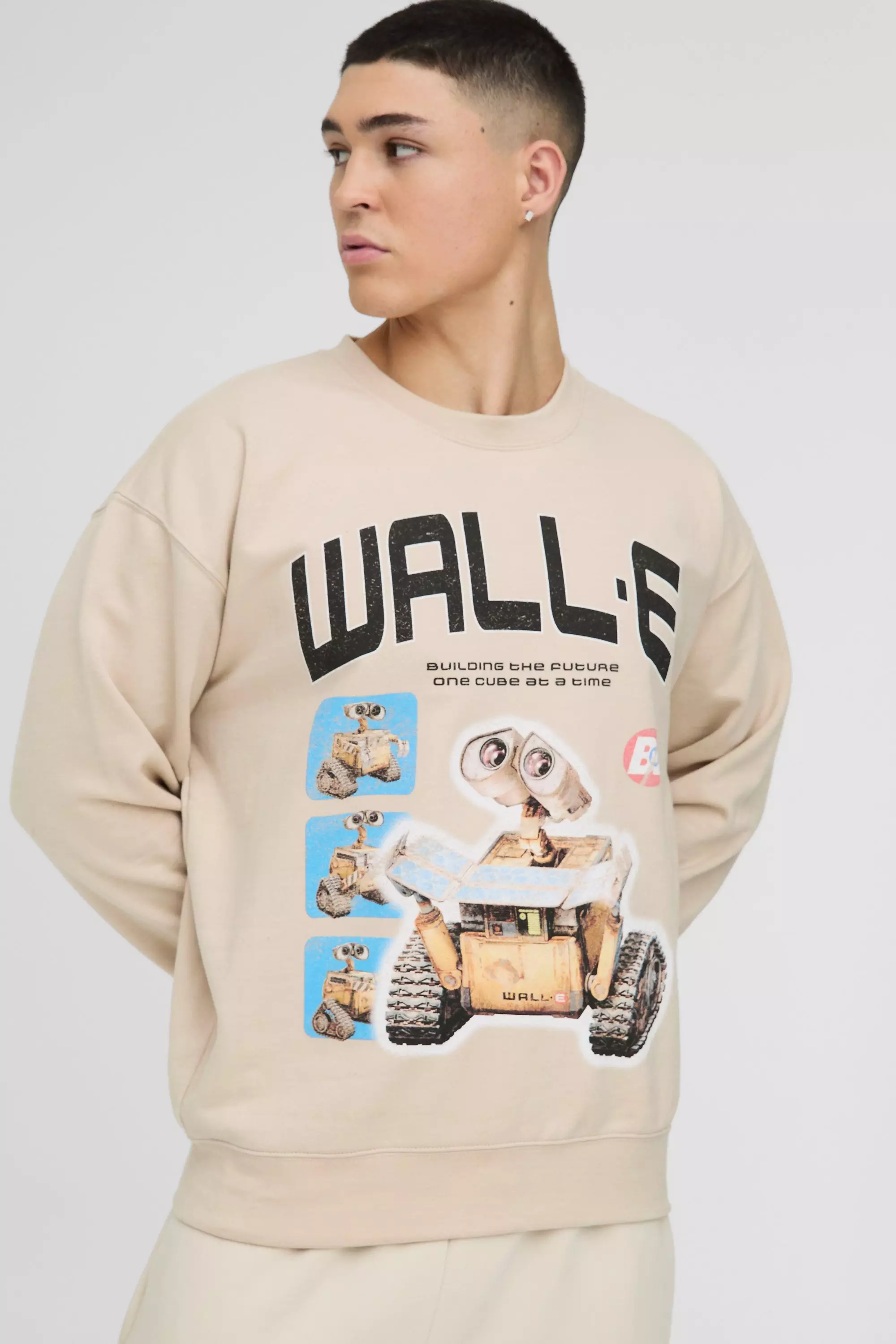 Stone Oversized Disney Wall-E License Print Sweatshirt alternative image