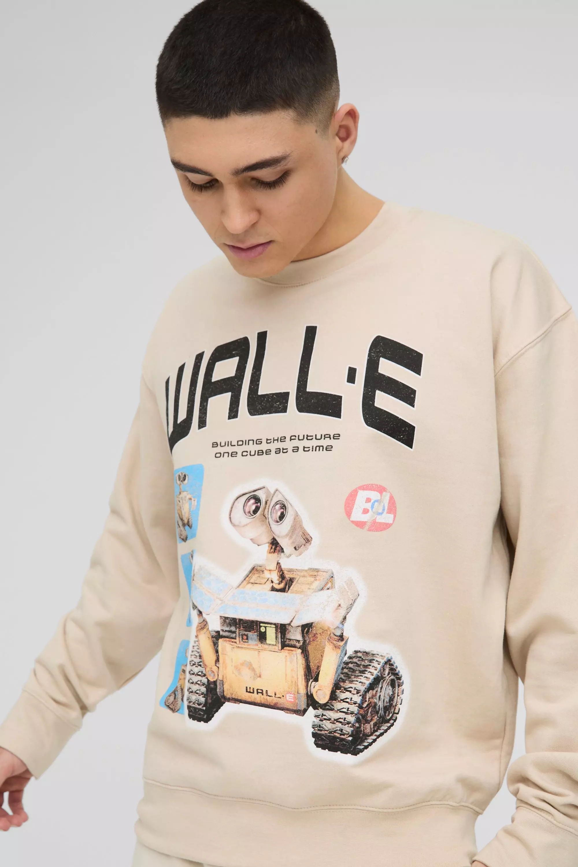 Stone Oversized Disney Wall-E License Print Sweatshirt alternative image