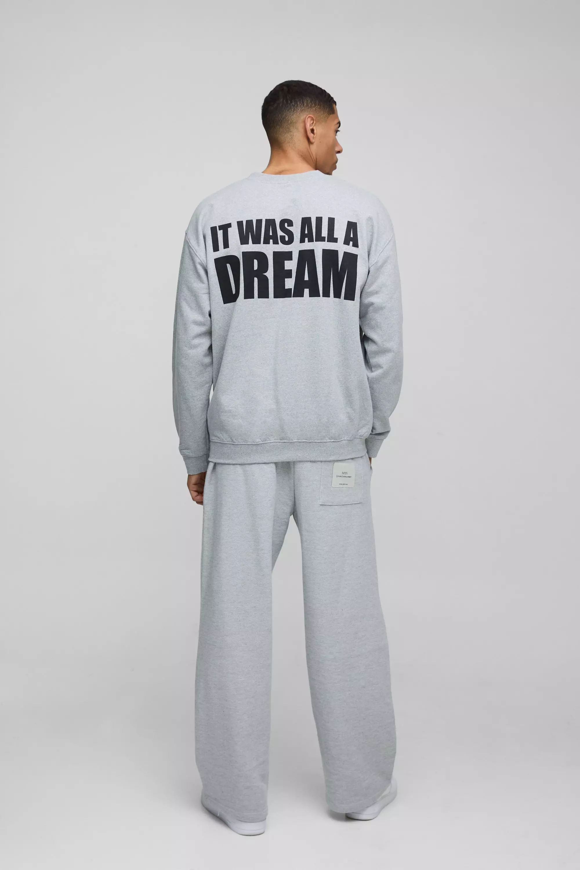 Grey Oversized Biggie Face License Print Sweatshirt alternative image