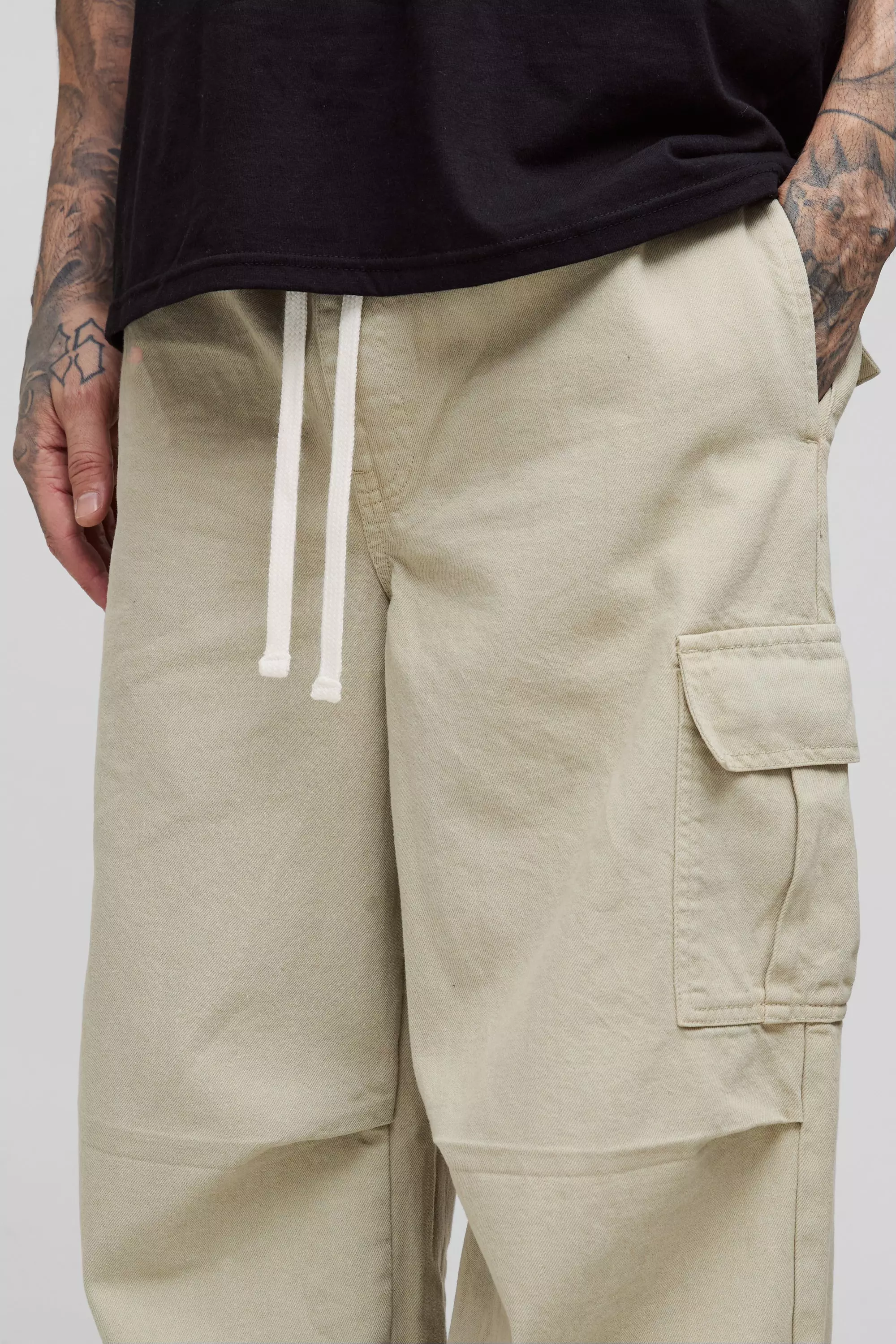 Tall Extreme Baggy Fit Cargo Pants | boohooMAN USA