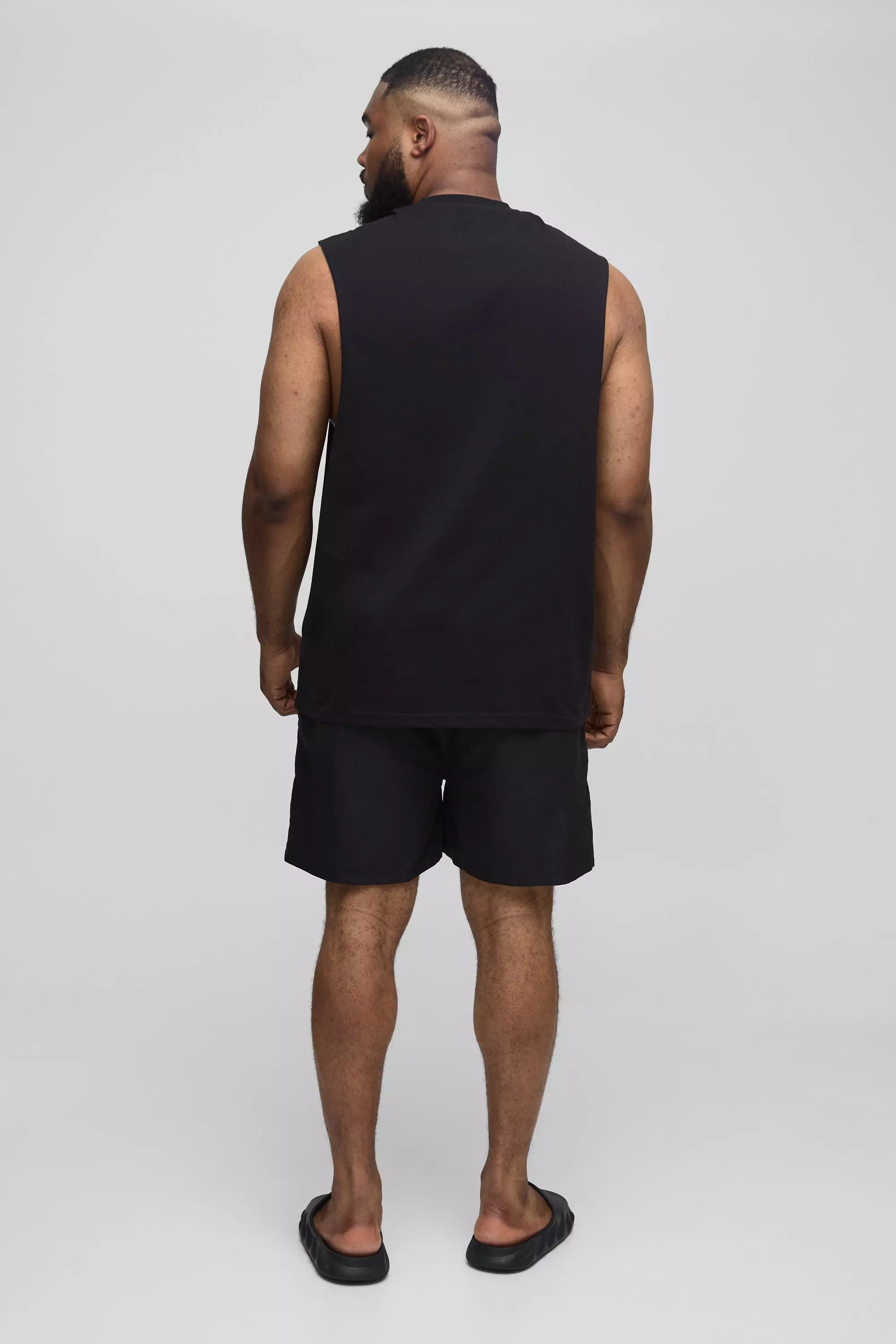 Grande taille - Short de bain court, Black autre image