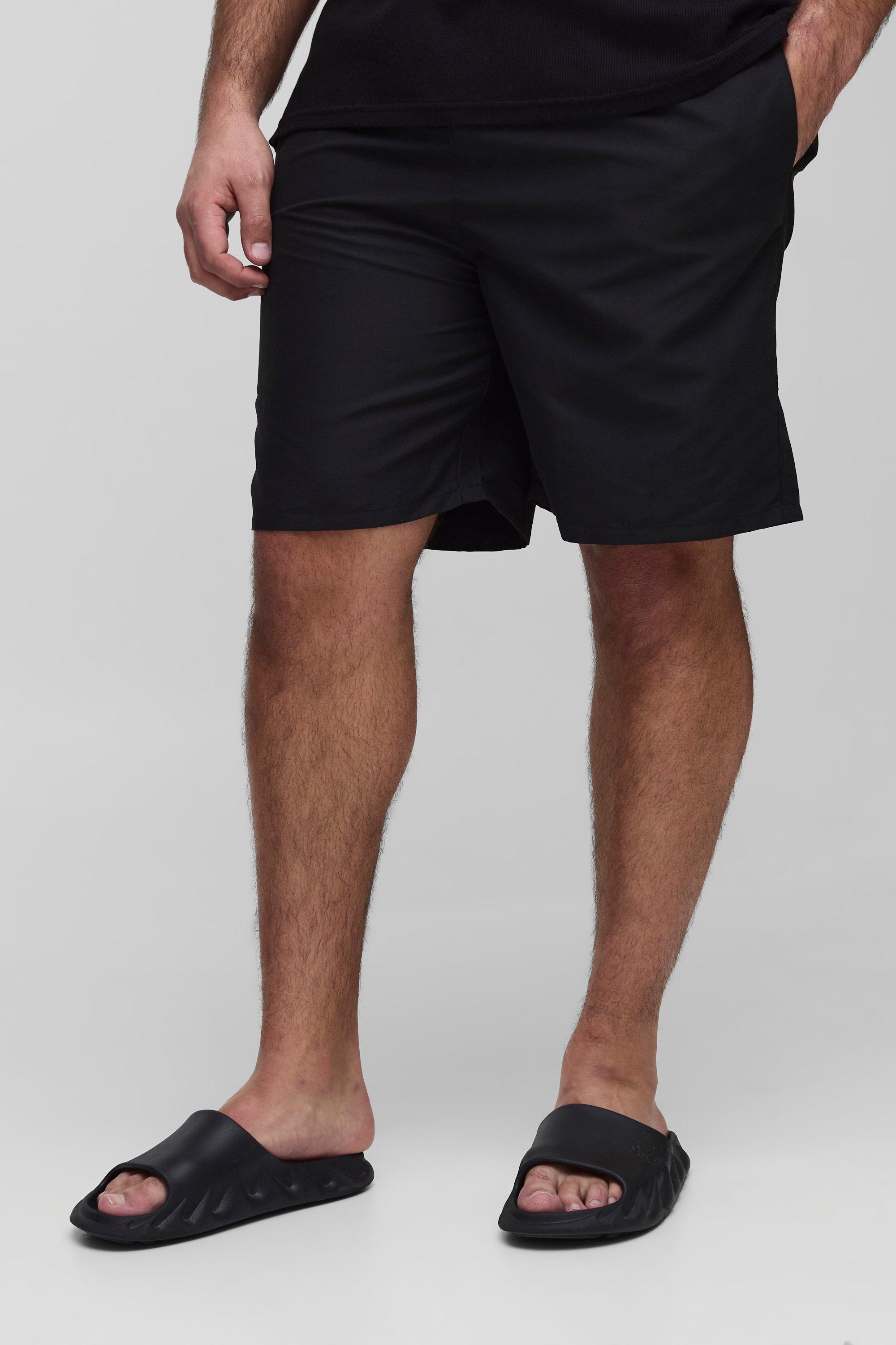 Plus Long Length Swim Trunks | boohooMAN USA