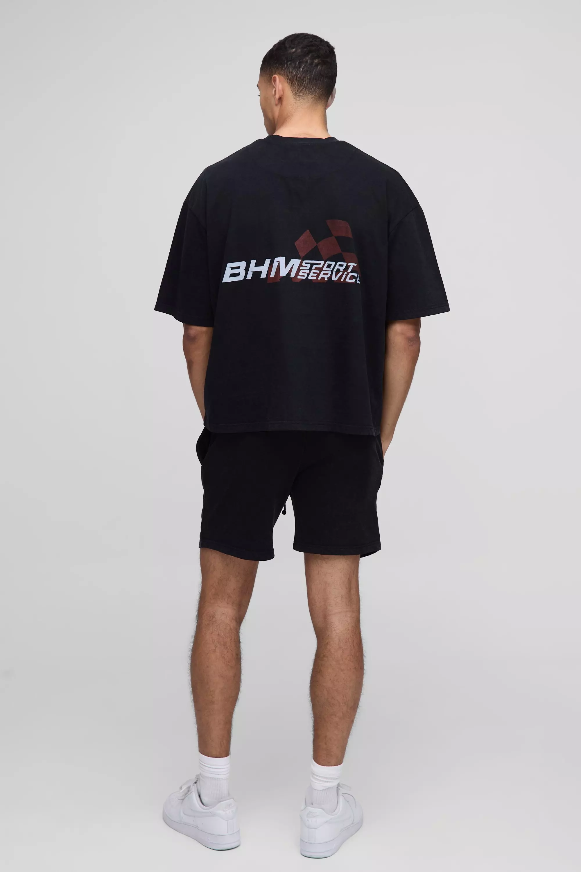 Kastiges Oversize Bhm T-Shirt & Shorts, Black alternatives Bild
