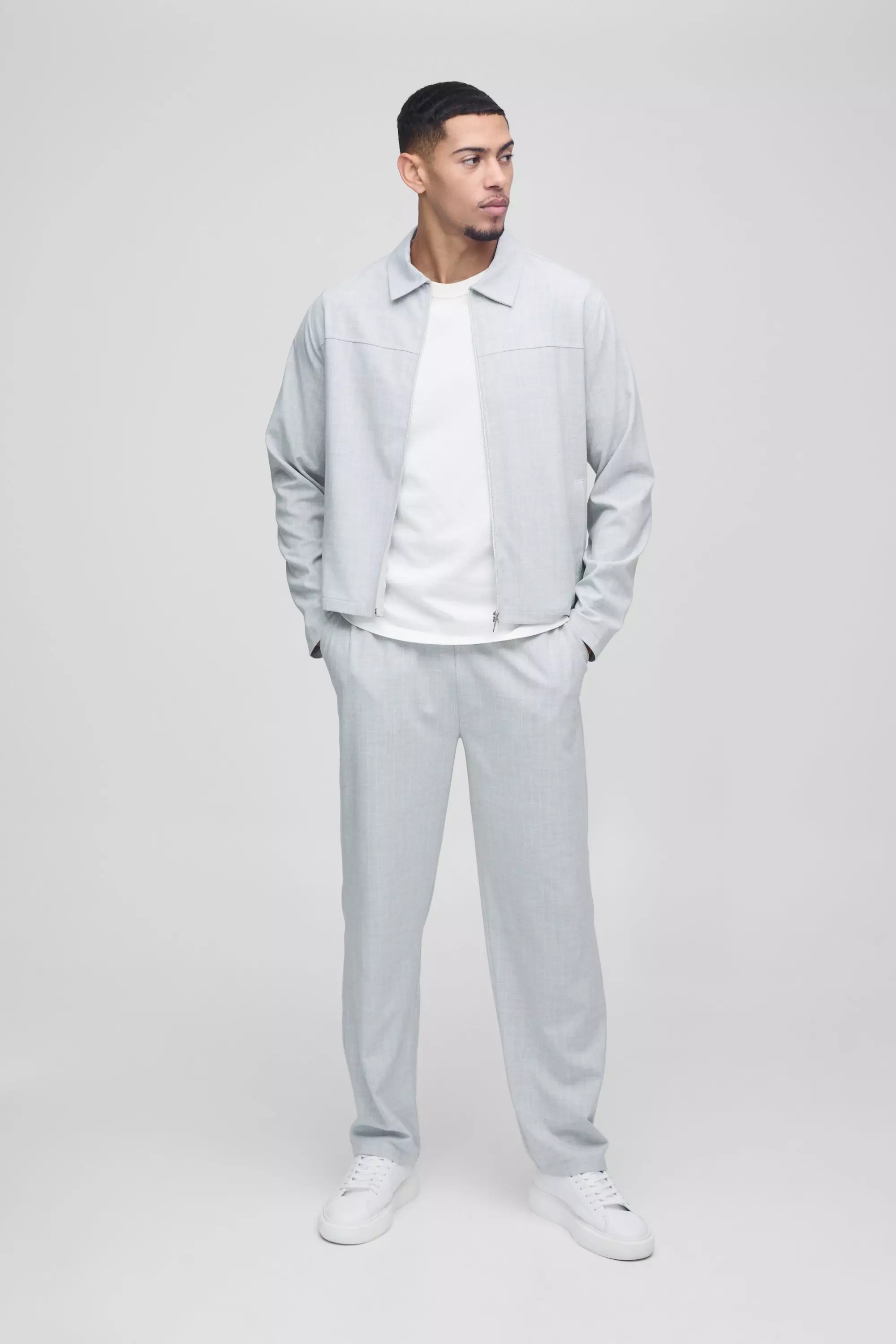 Light grey Slim Fit Pinstripe Trouser alternative image