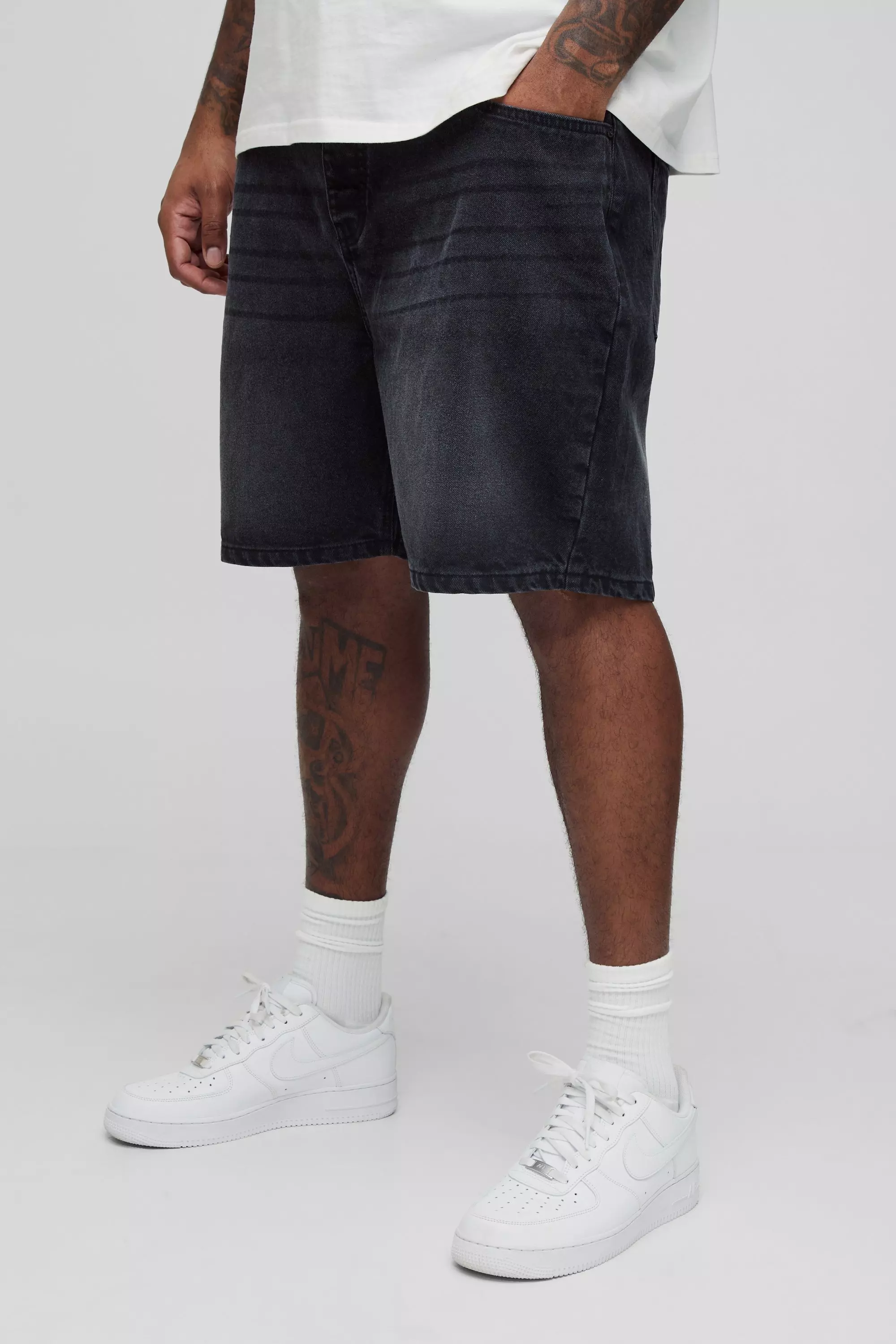 Grande taille - Short en jean, Washed black autre image
