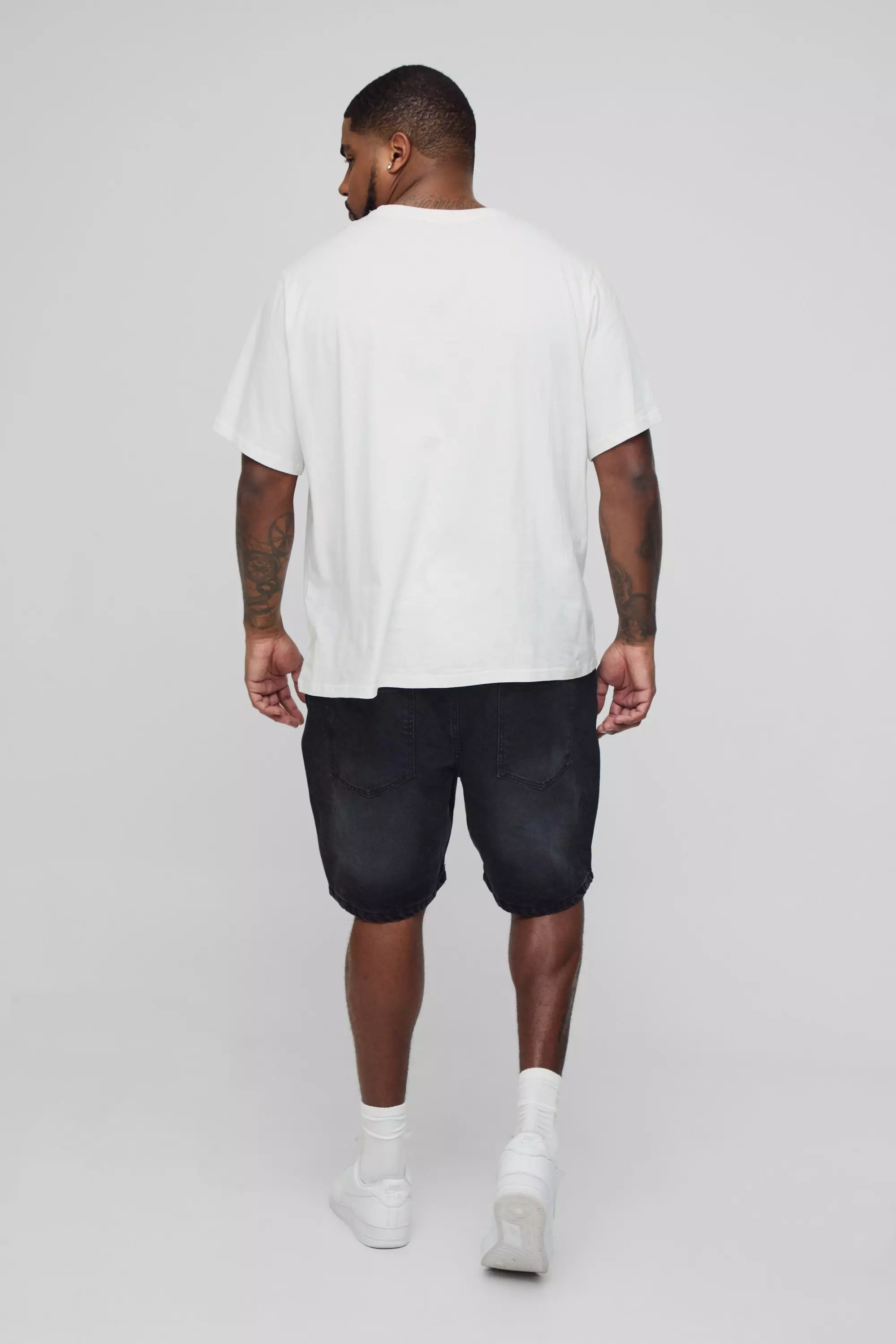 Grande taille - Short en jean, Washed black autre image