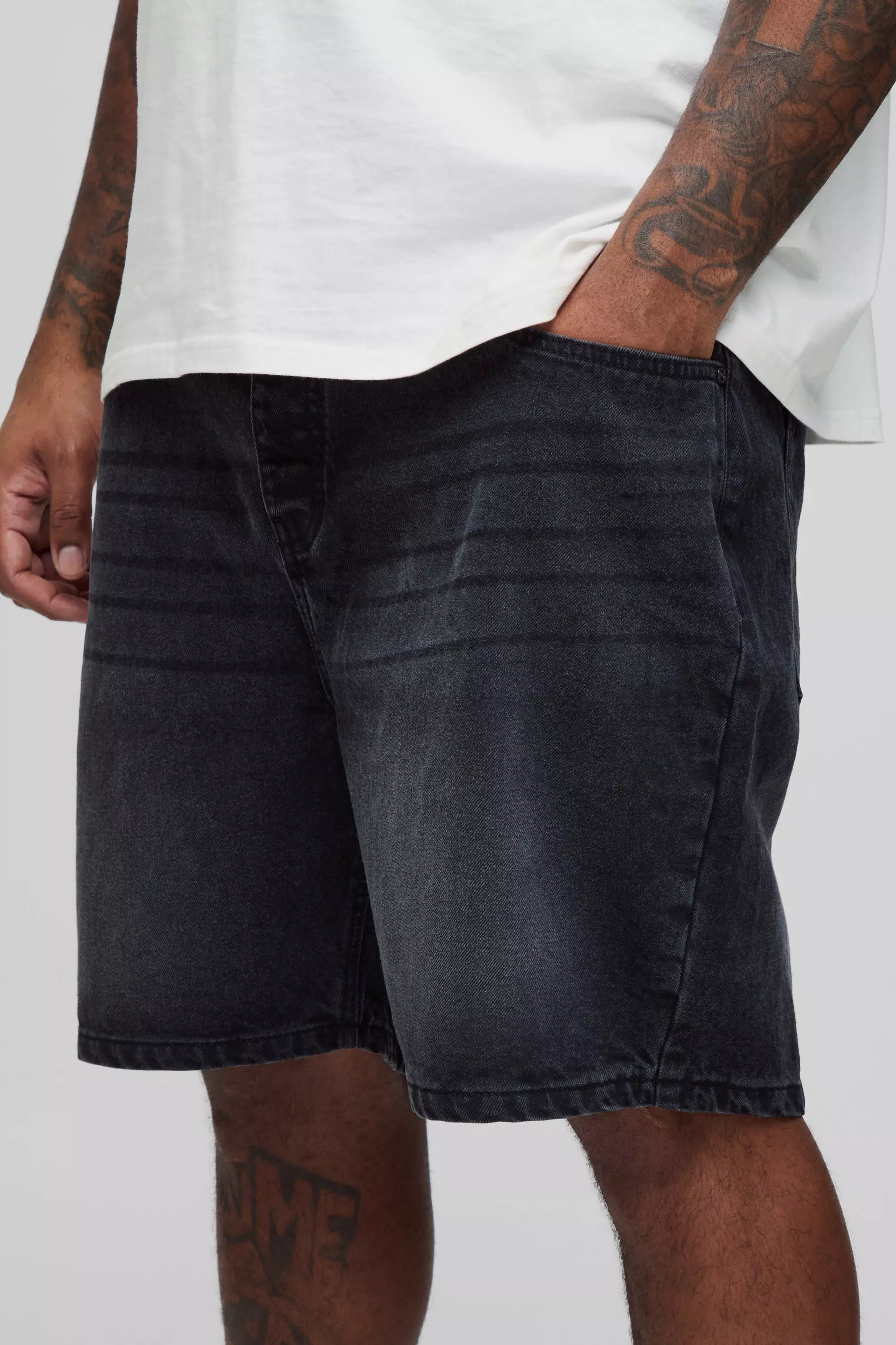Grande taille - Short en jean, Washed black autre image