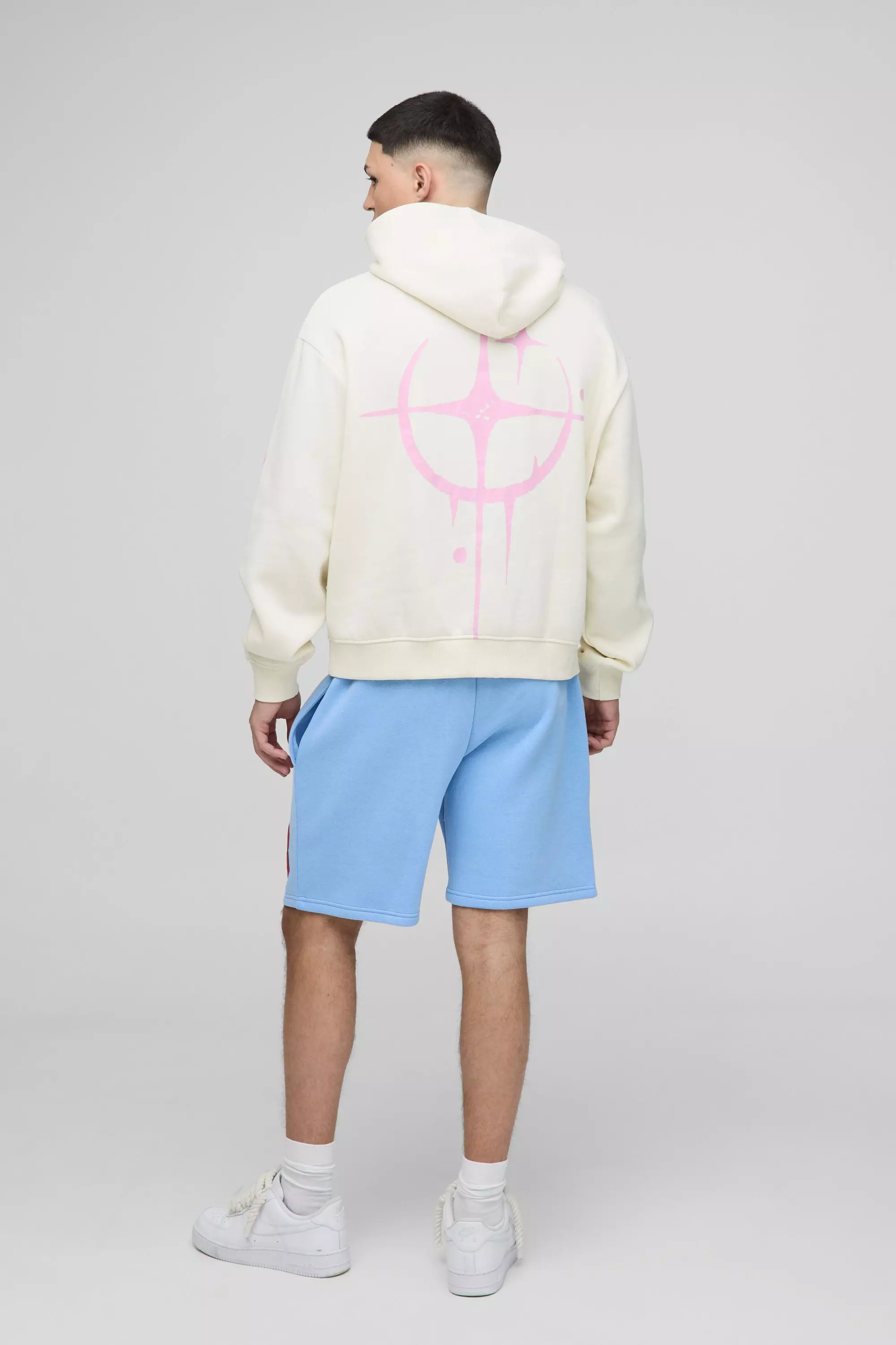 Lockere Shorts mit Official-Print, Light blue alternatives Bild