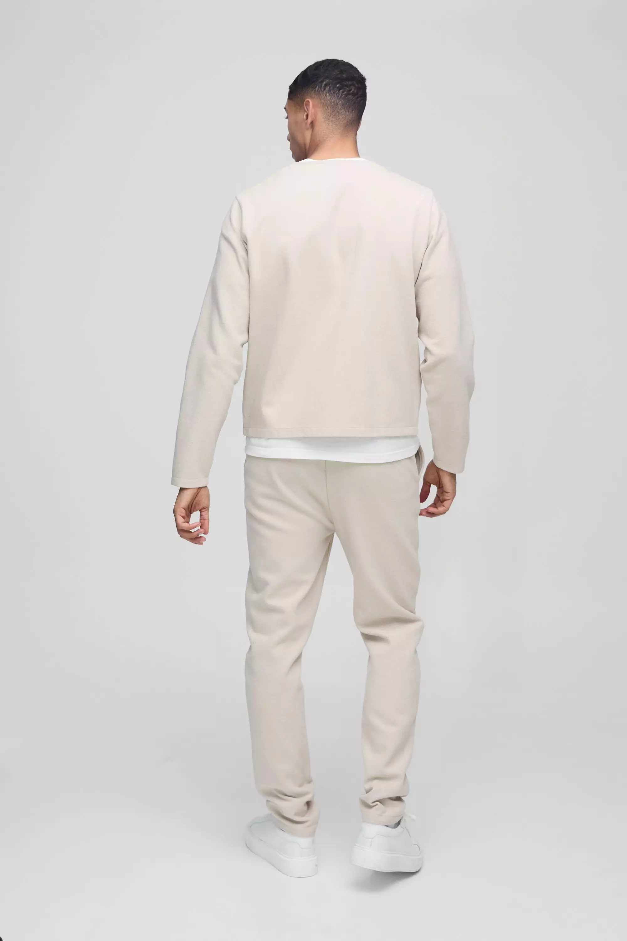 Kragenlose Jacke mit Reißverschluss, Stone alternatives Bild