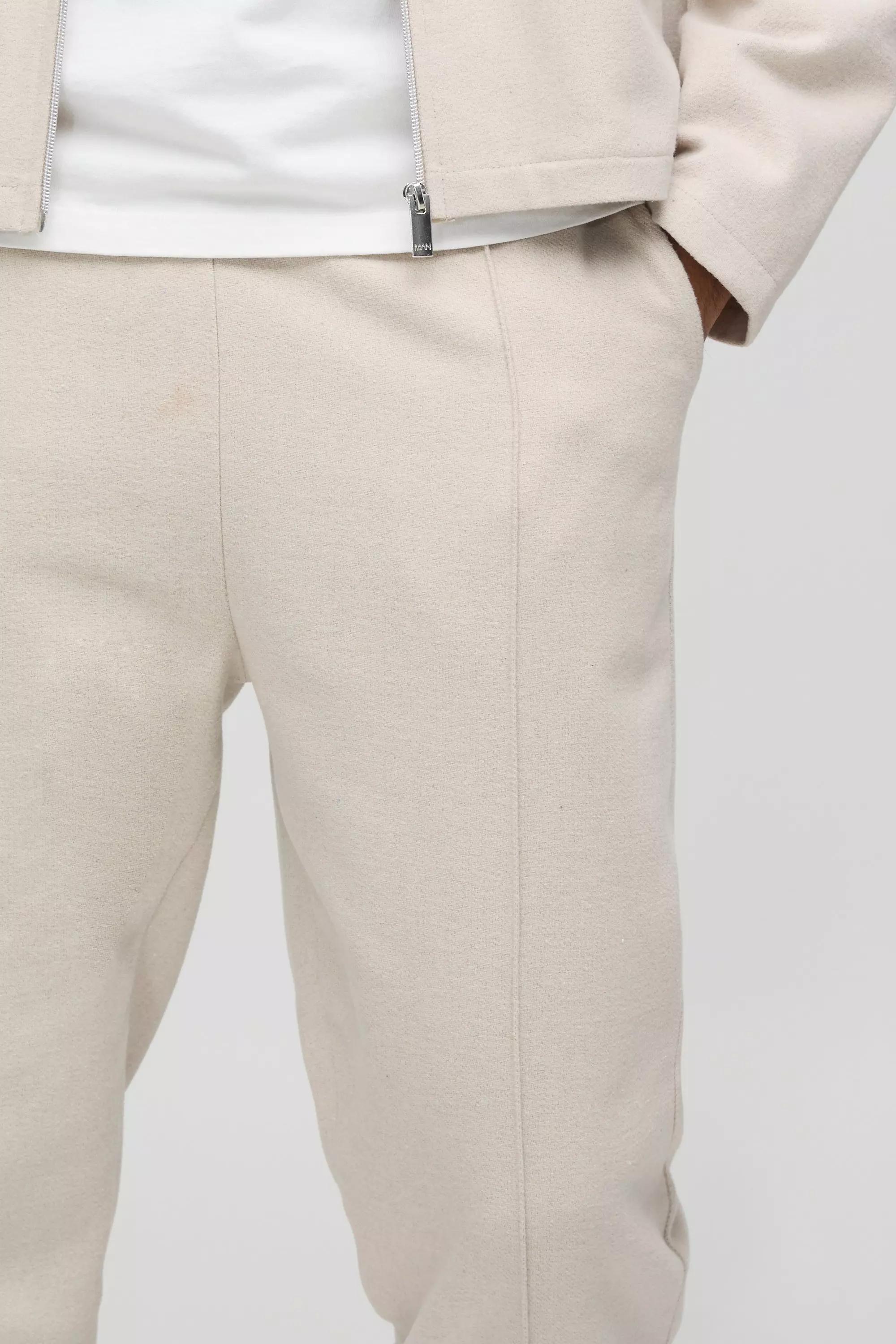 Stone Brushed Slim Fit Pintuck Jogger alternative image