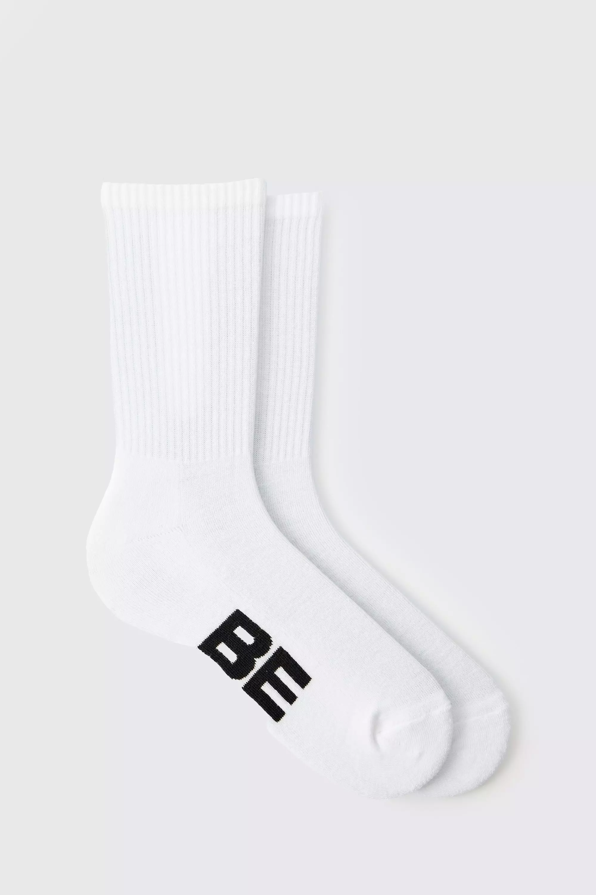 White Be Mine Jacquard Socks