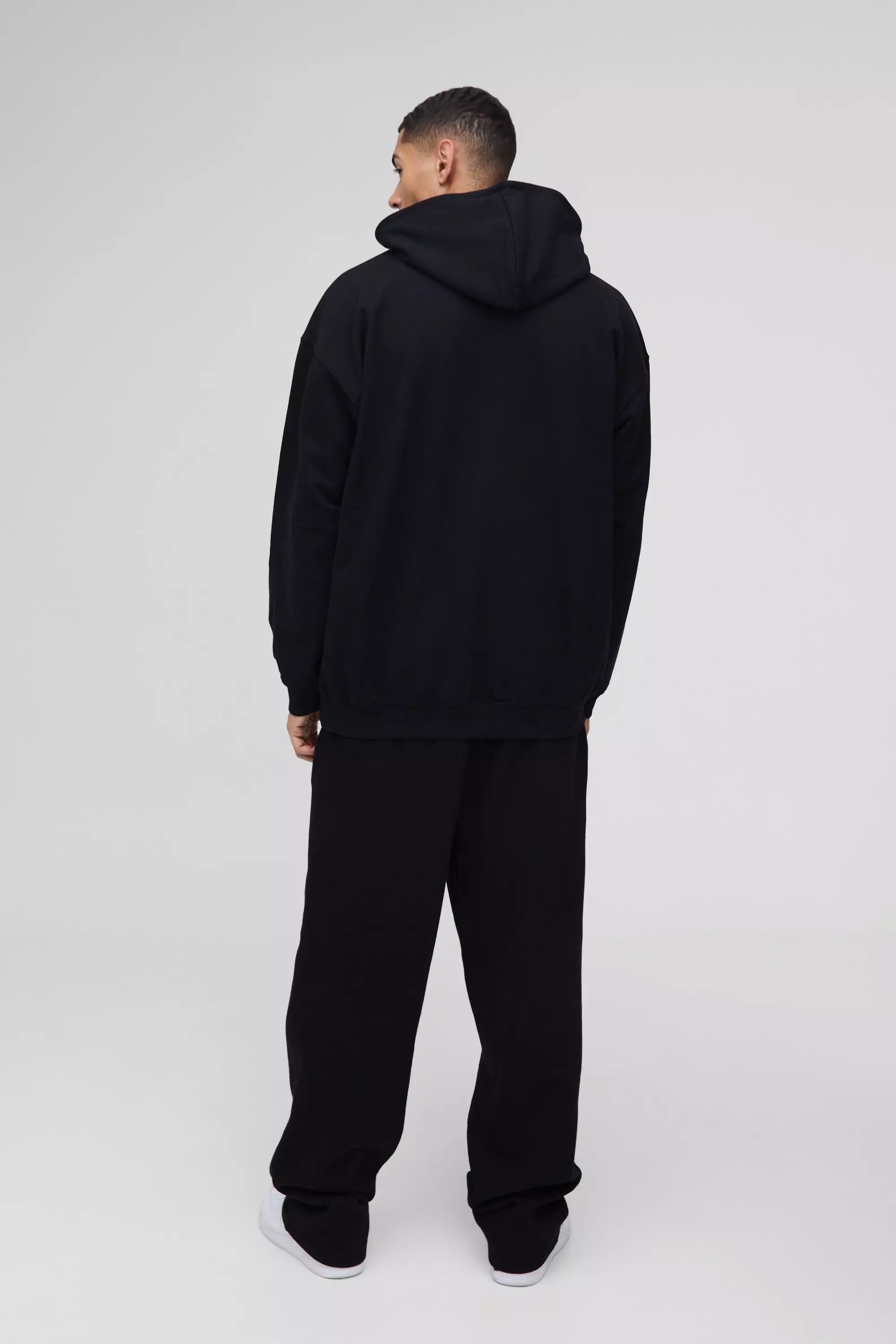 Felpa Oversize Con Ricamo Di Dadi E Cappuccio, Black immagine alternativa