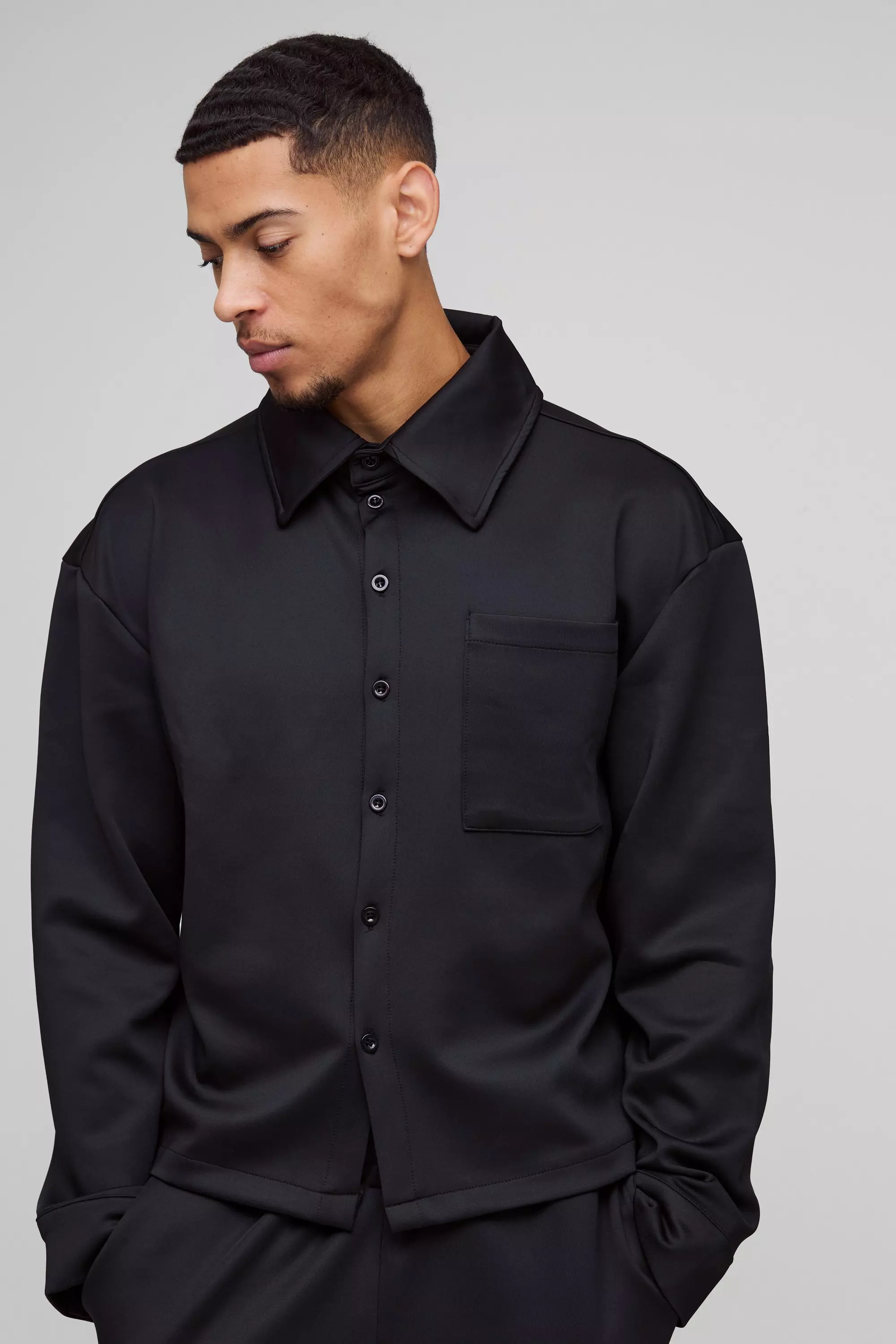 関税込 Camicia OVERSHIRT JACKET J20912F00009596LQ940 XSIDE Gabardine Pocket Men's Shirt Jacket -W5CQ26Z8-SEM - LC