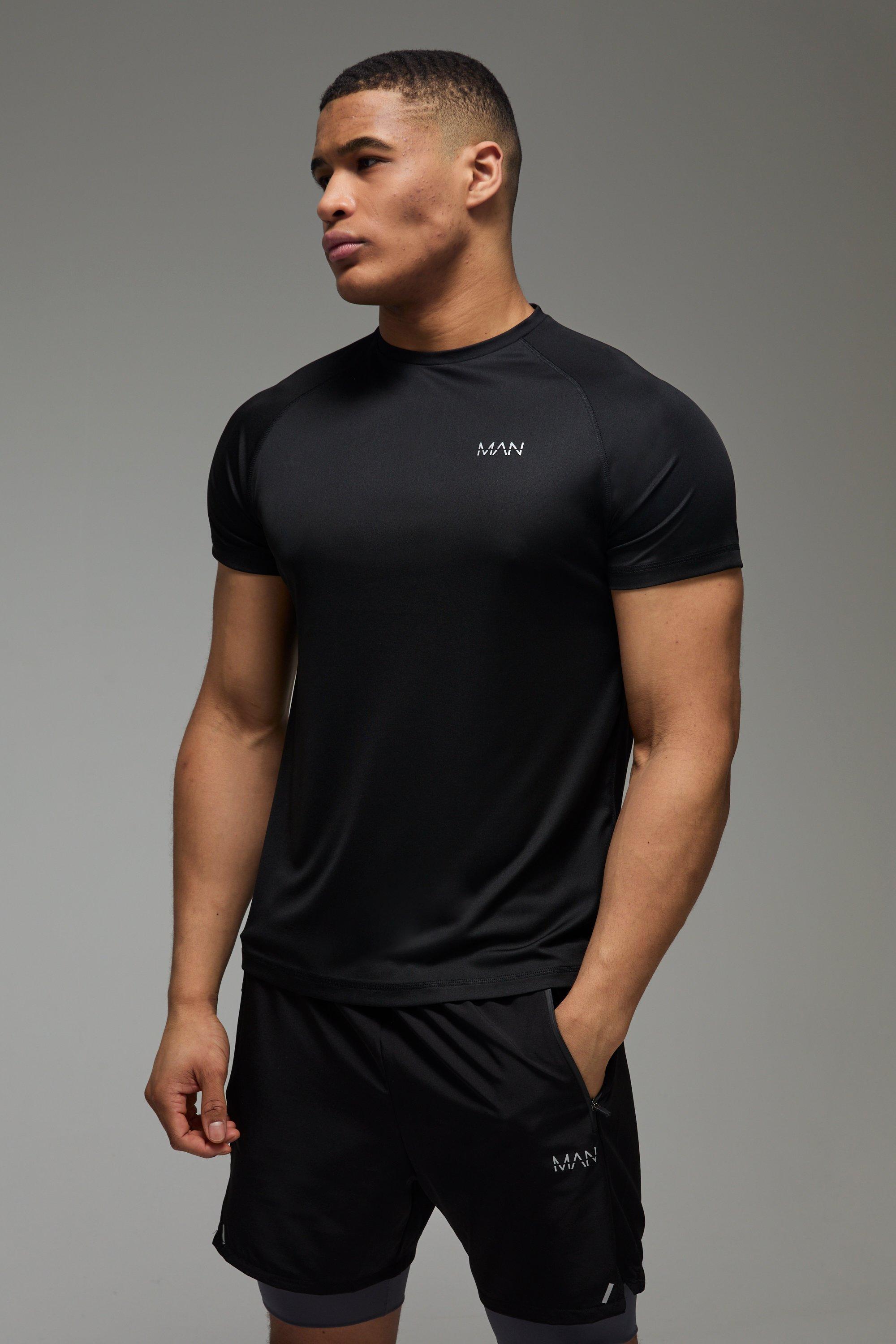 Man Active Running Muscle Fit Mesh T-shirt | boohooMAN USA