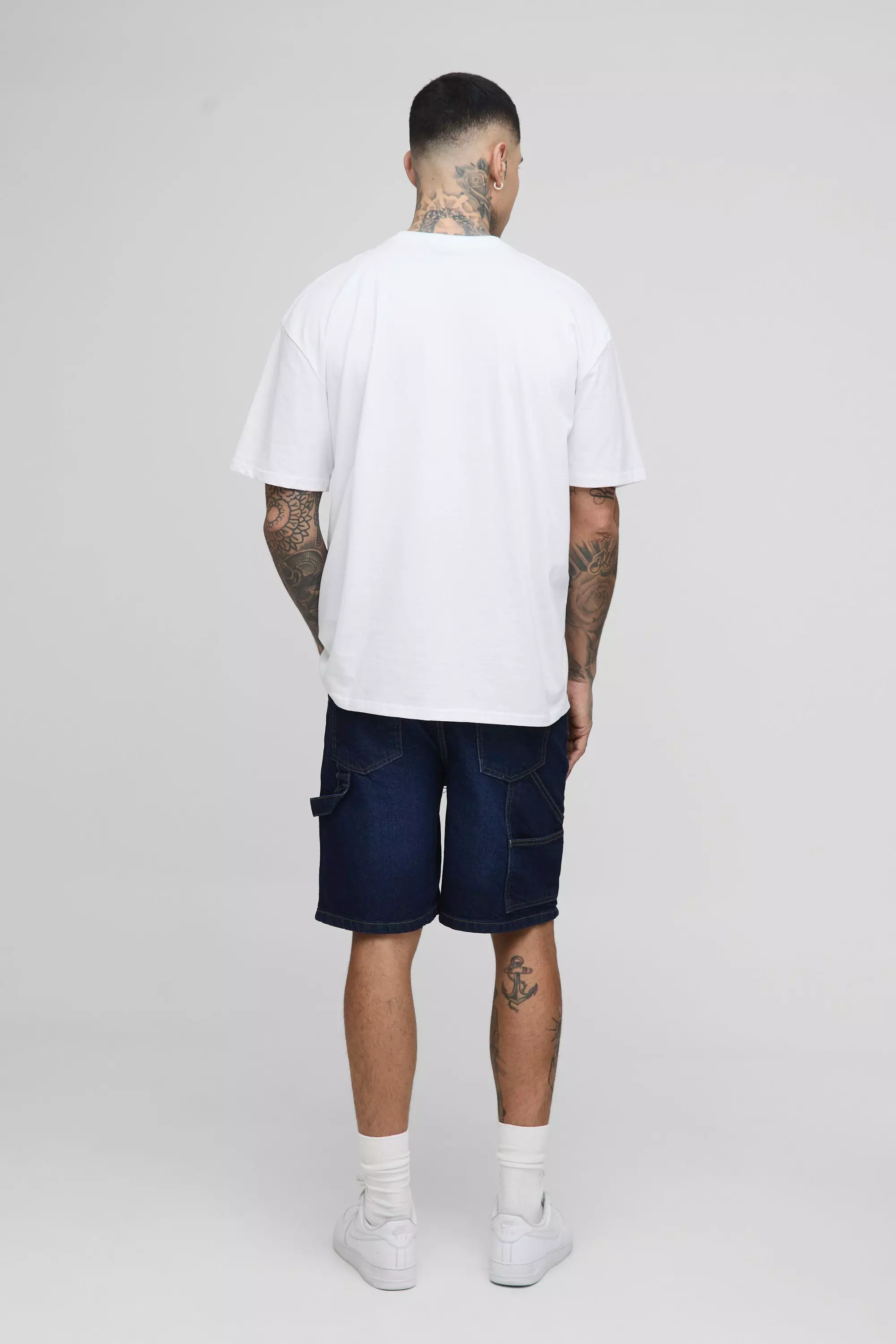 Indigo Tall Carpenter Relaxed Fit Denim Shorts alternative image