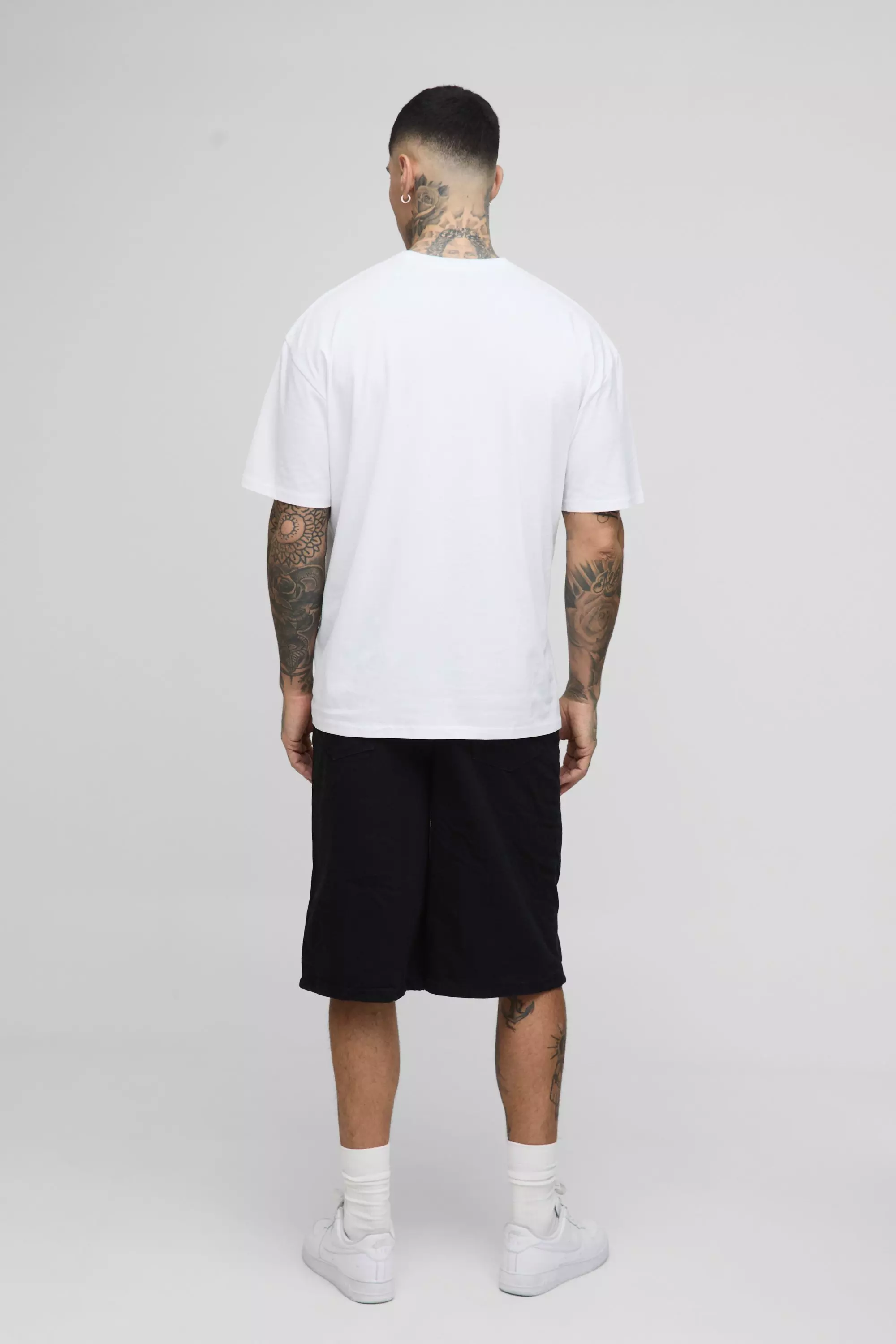 Tall Relaxed Fit Jorts | boohooMAN USA