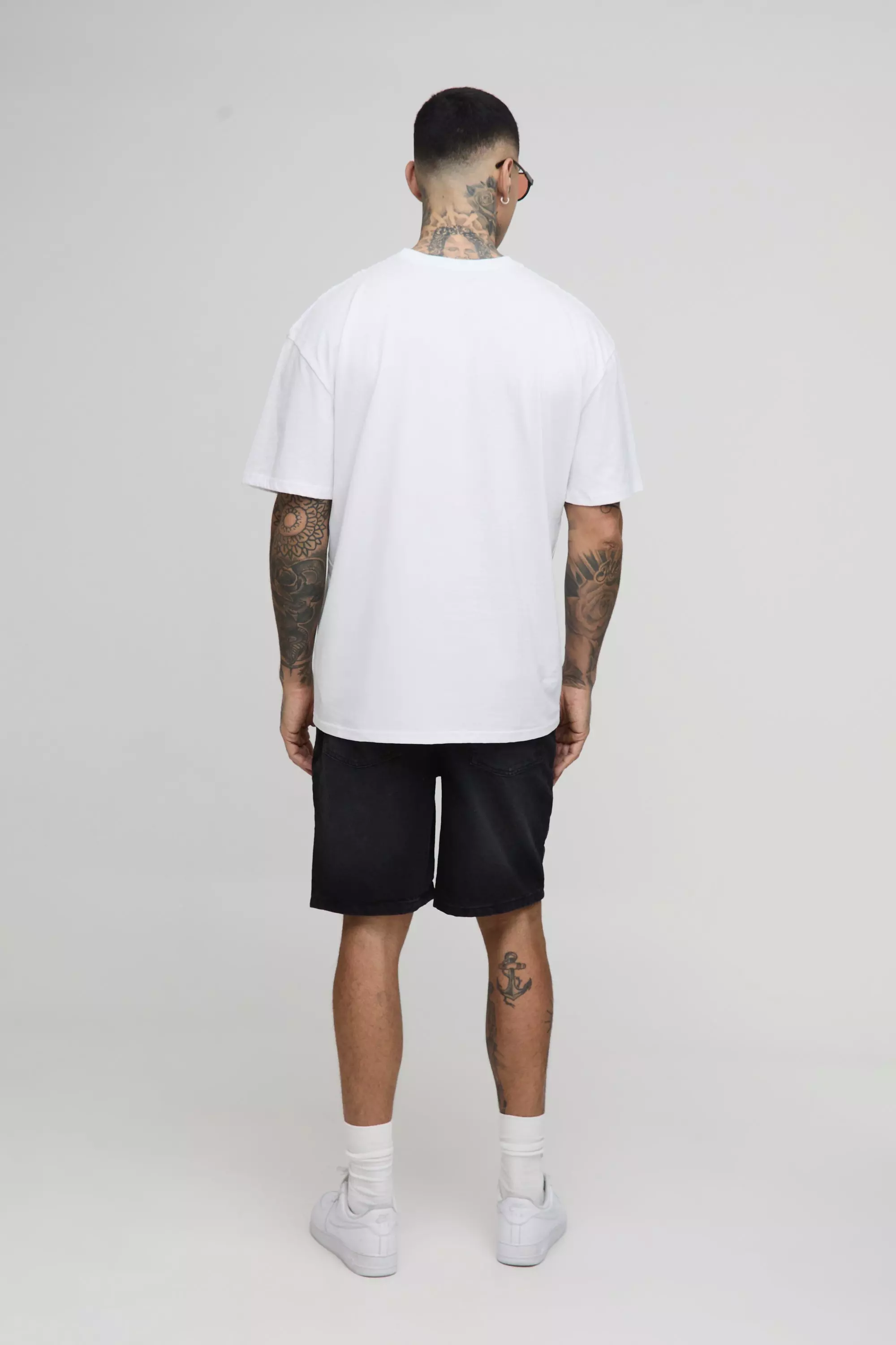 Tall Relaxed Fit Jorts | boohooMAN USA