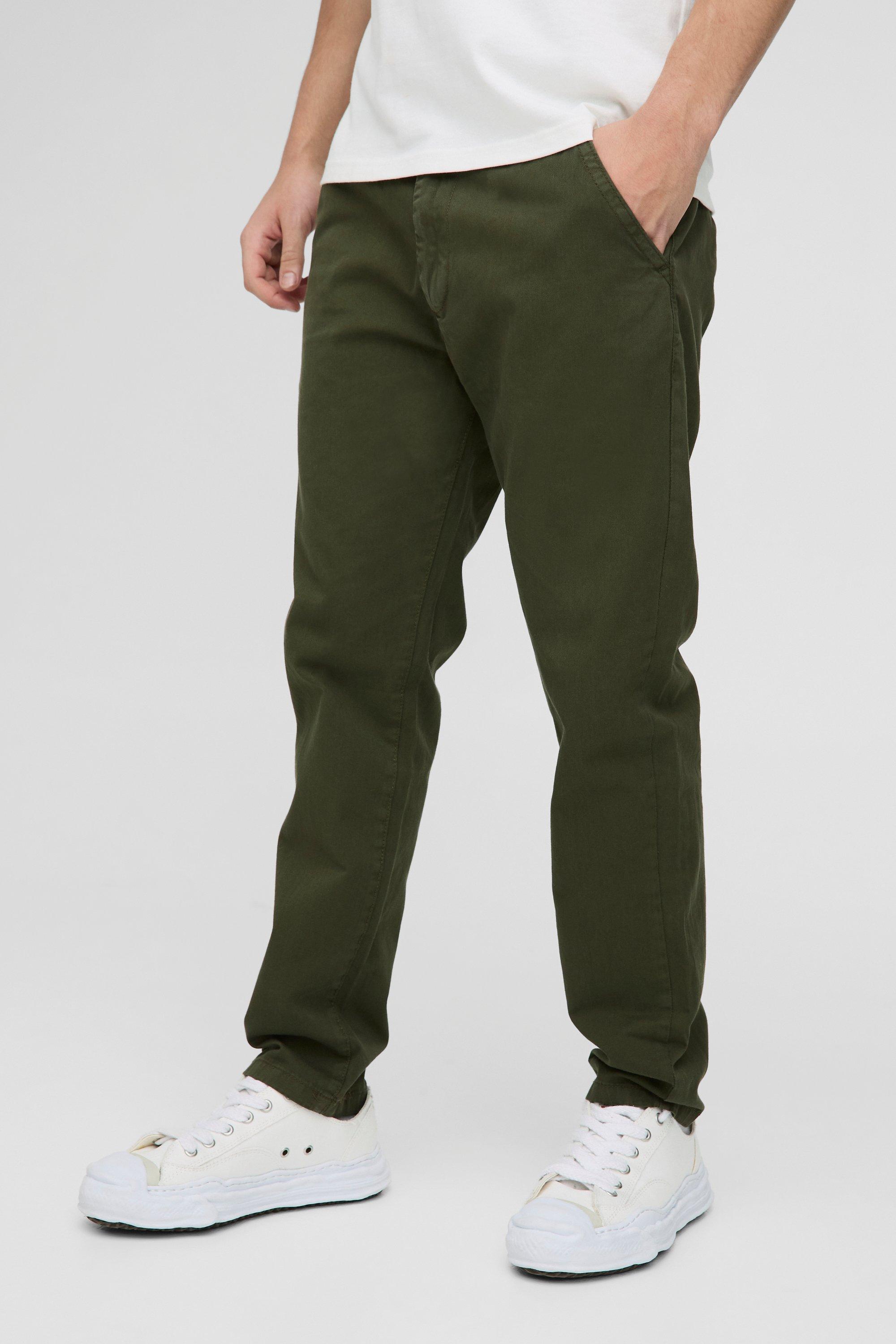 Fixed Waist Straight Chino Pants | boohooMAN USA