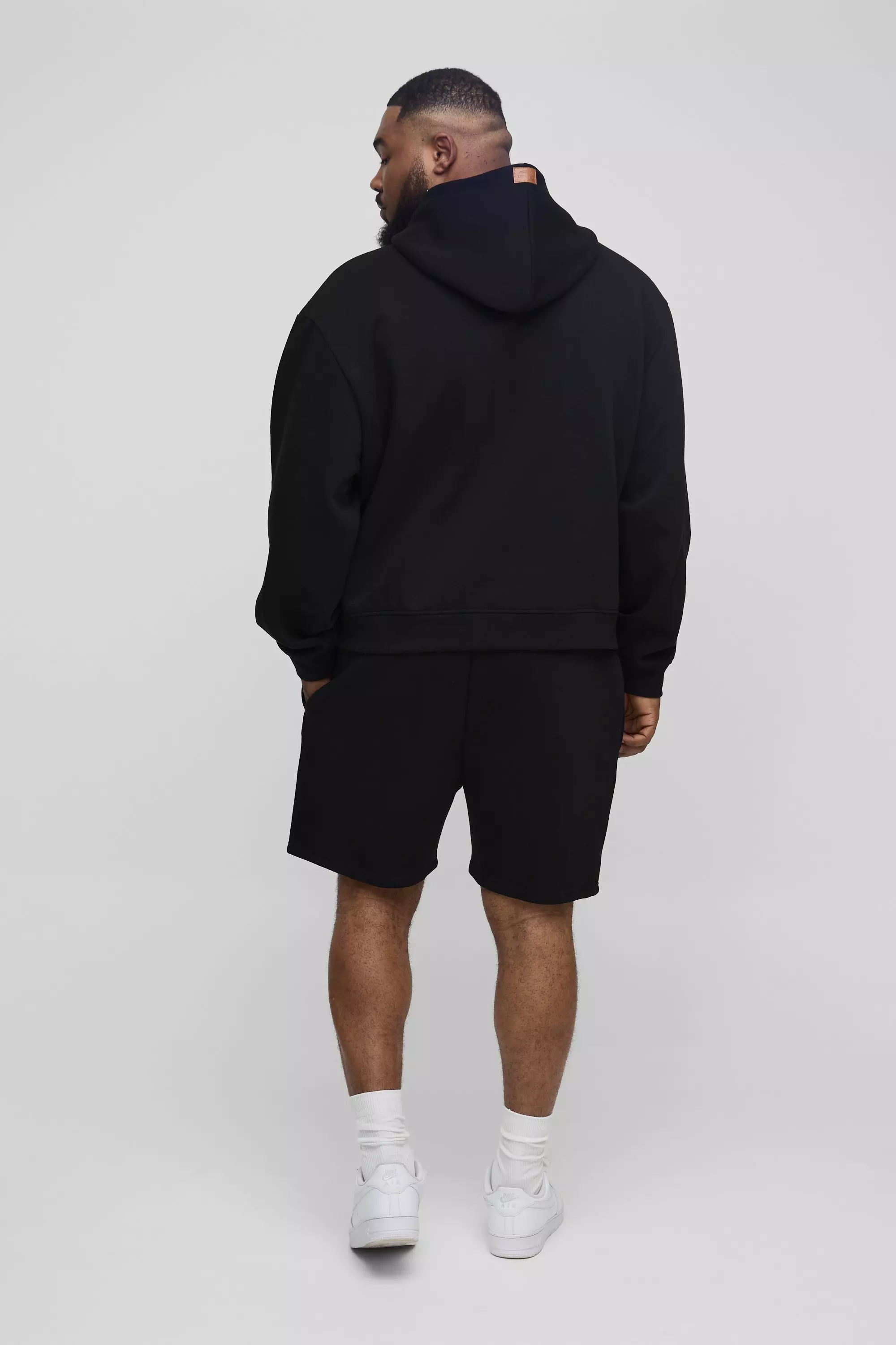 Black 330GSM Plus Oversized Boxy Ofcl Man Printed Hoodie alternative image