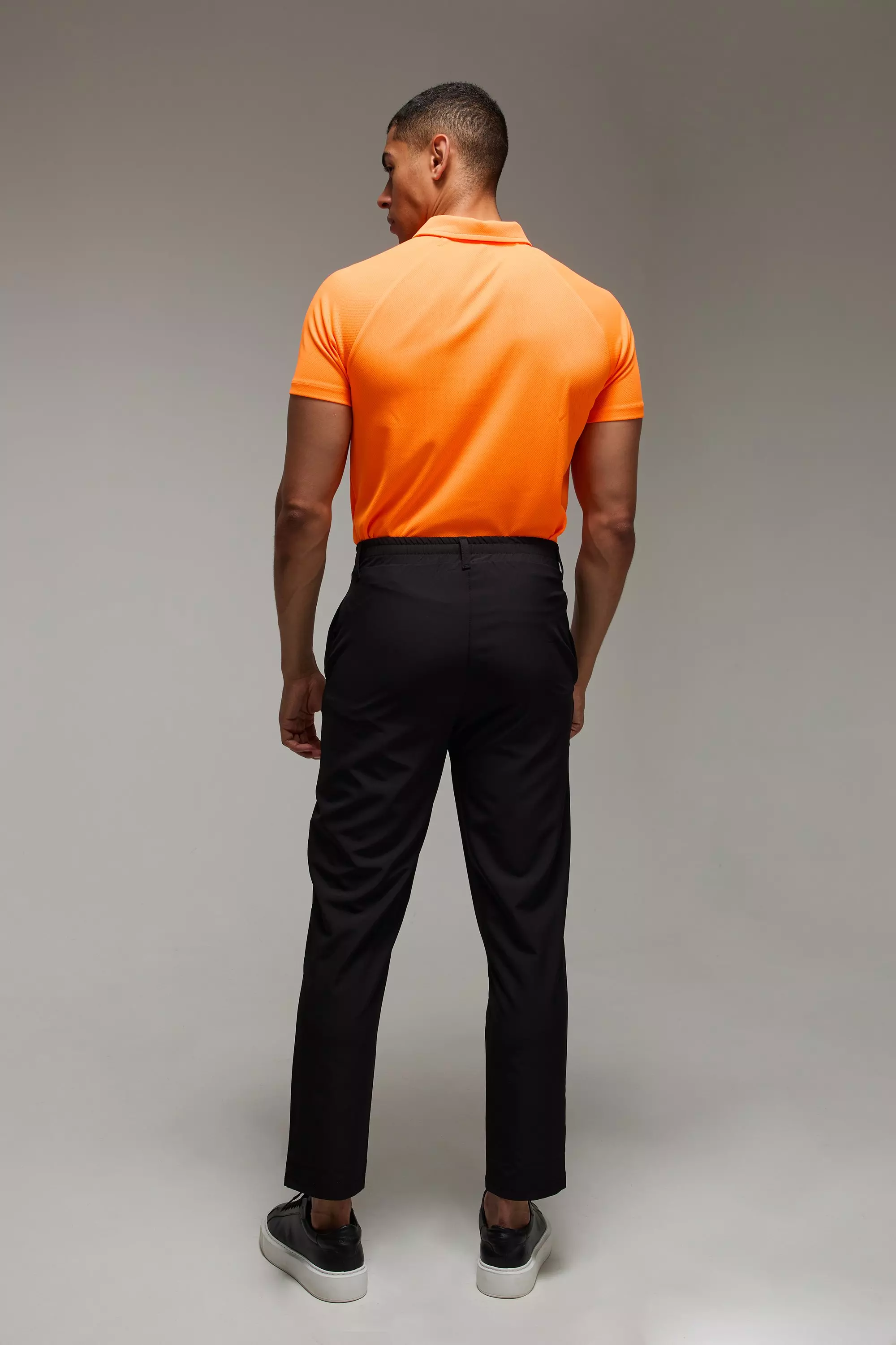 Pantalon de golf fuselé stretch - MAN Active, Black autre image
